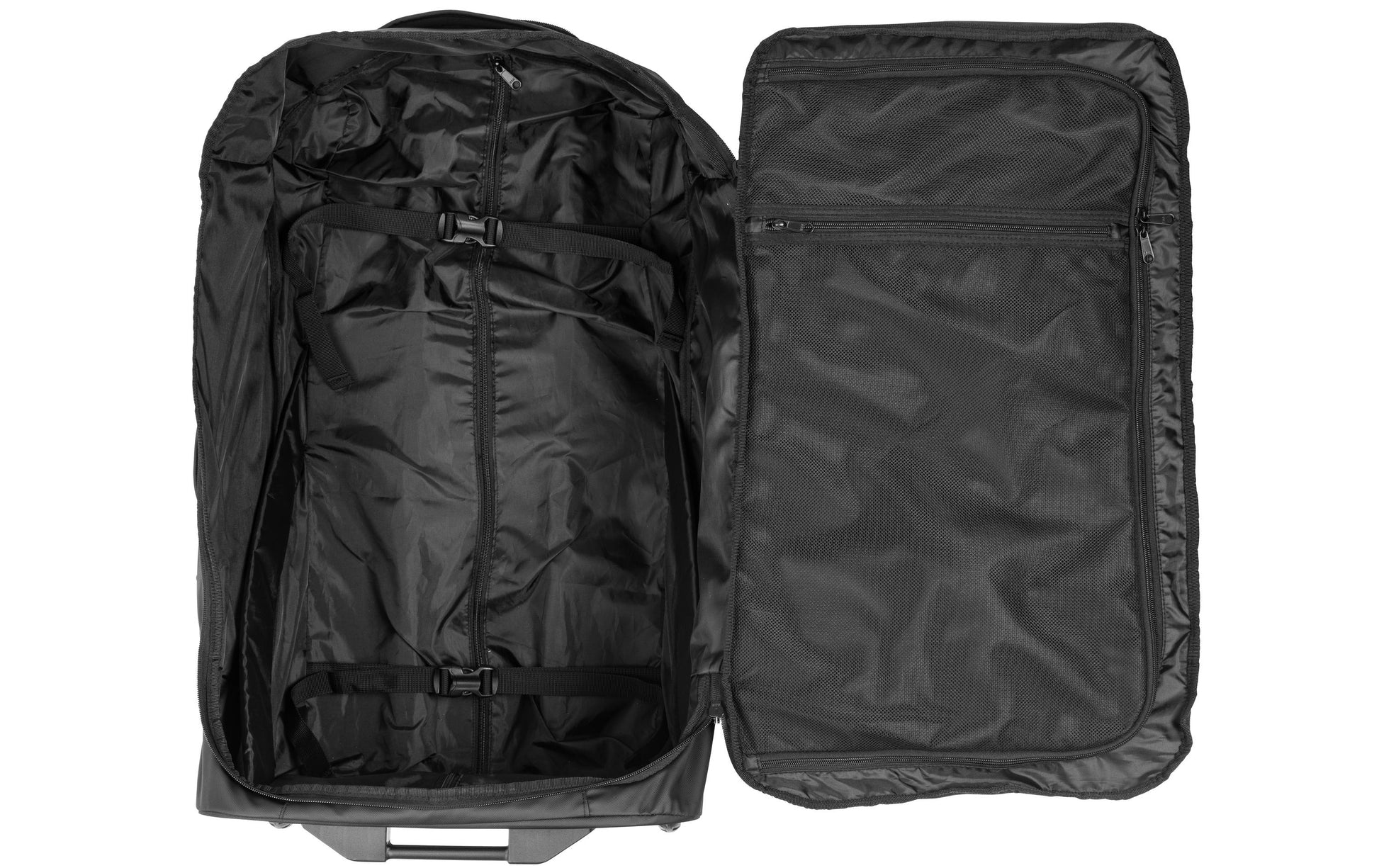 KOOR Trolley – 90 l, Weichschale rPET, 2 Rollen, Schwarz, 39 × 75 × 32 cm
