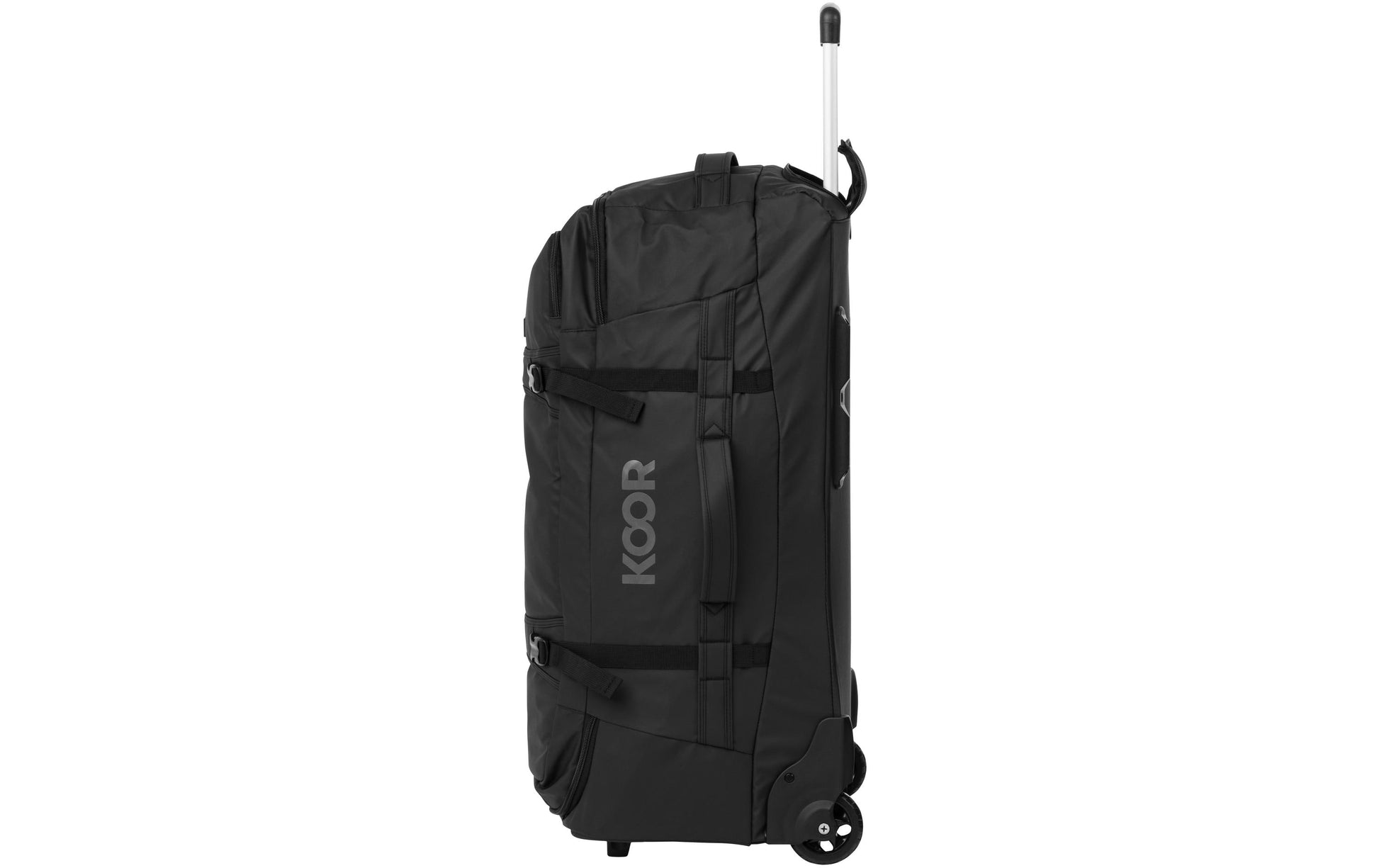 KOOR Trolley – 90 l, Weichschale rPET, 2 Rollen, Schwarz, 39 × 75 × 32 cm