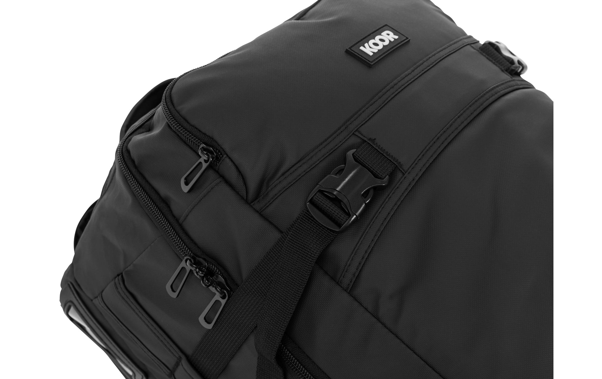 KOOR Trolley – 90 l, Weichschale rPET, 2 Rollen, Schwarz, 39 × 75 × 32 cm