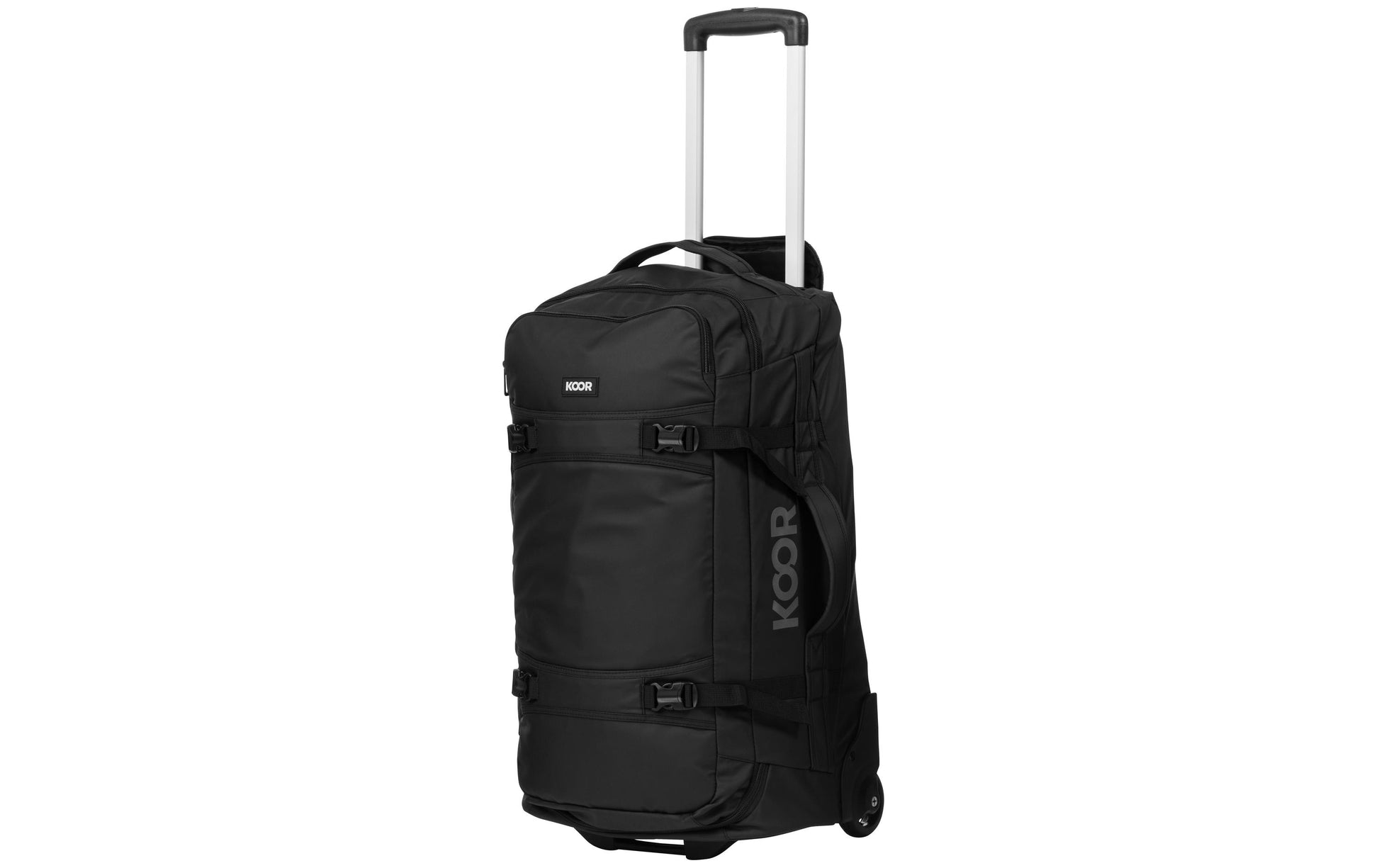 KOOR Trolley JIIBS 70 – 70 l, Weichschale, 2 Rollen, Schwarz, 36 × 63 × 27 cm