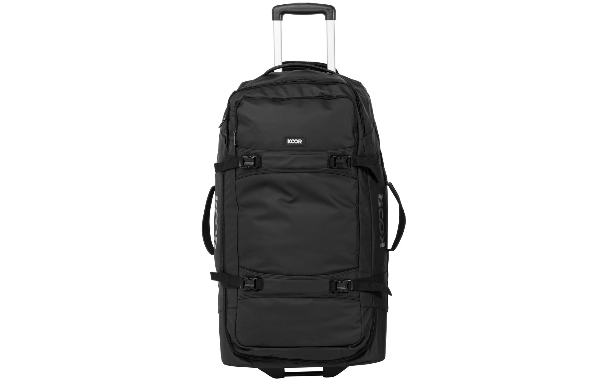 KOOR Trolley – 90 l, Weichschale rPET, 2 Rollen, Schwarz, 39 × 75 × 32 cm