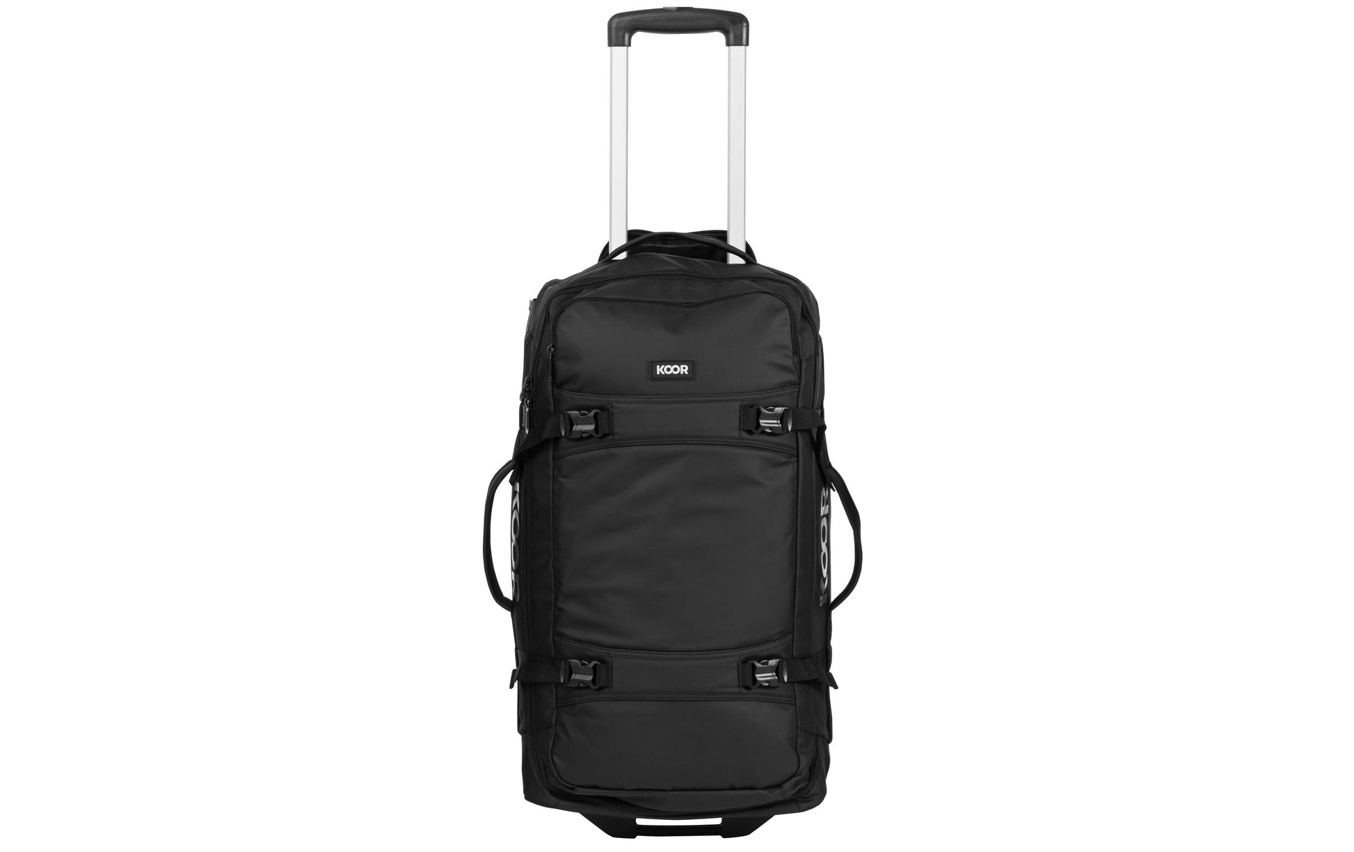 KOOR Trolley JIIBS 70 – 70 l, Weichschale, 2 Rollen, Schwarz, 36 × 63 × 27 cm