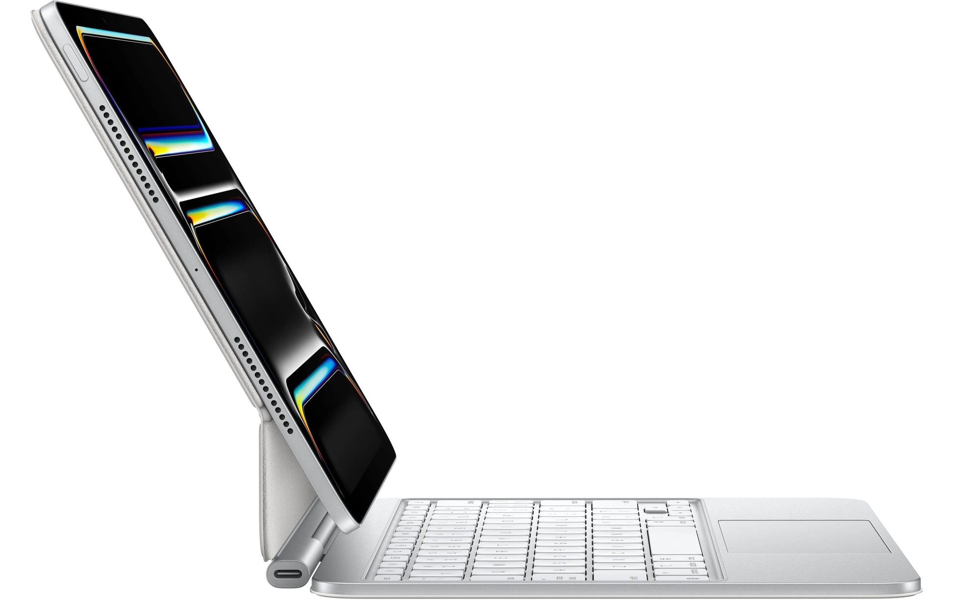 Apple Magic Keyboard – Tastatur, CH-Layout (DE-CH), beleuchtet, mit Touchpad, weiss – für iPad Pro 11" (M5)