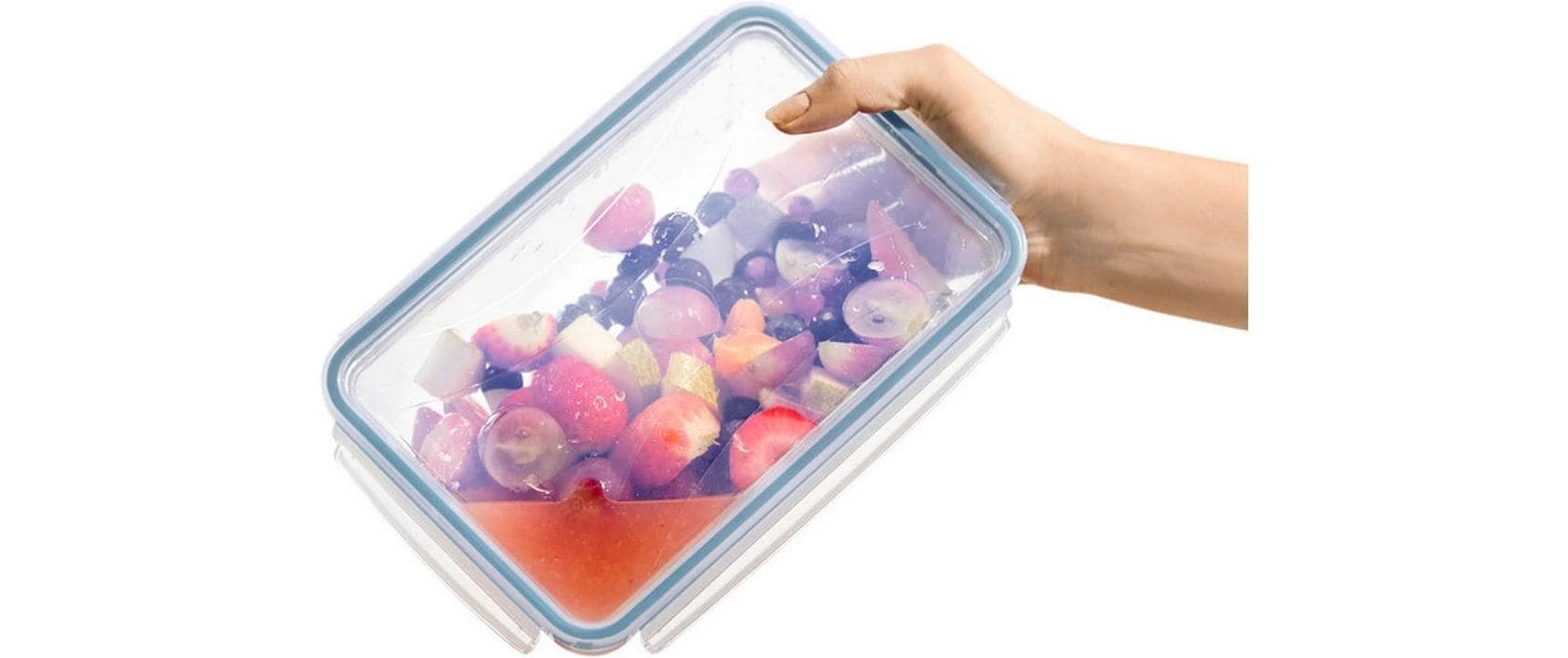 Rotho Vorratsdose 1,3 L, 16 × 16,5 × 7,8 cm, Glas (Borosilikat)/Silikon, Transparent, 3-teilig