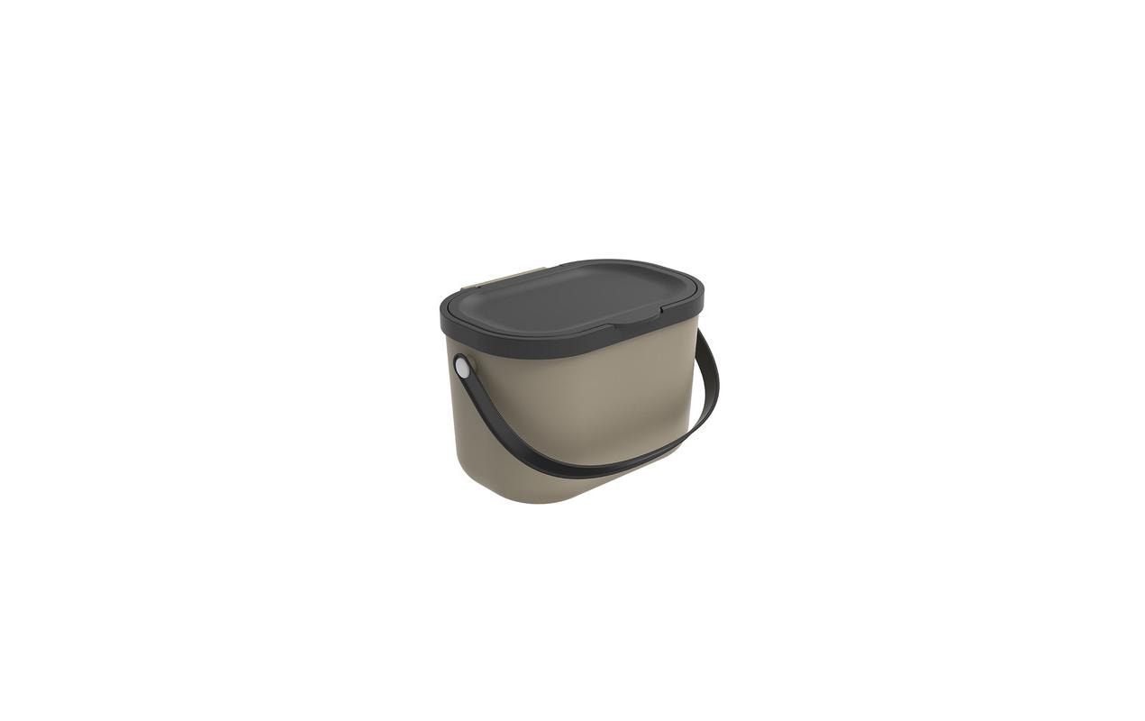 Rotho Komposteimer Albula – 3,2 l – Kunststoff (PP), rechteckig – Beige