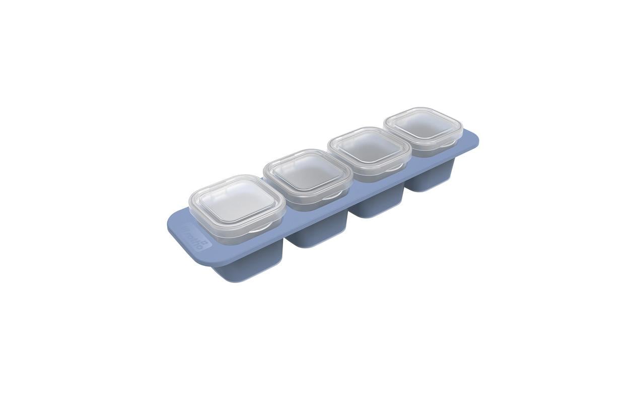 Rotho Vorratsdose 6,5 × 23 × 4,6 cm, Polypropylen (PP), Blau, 4 Stk.