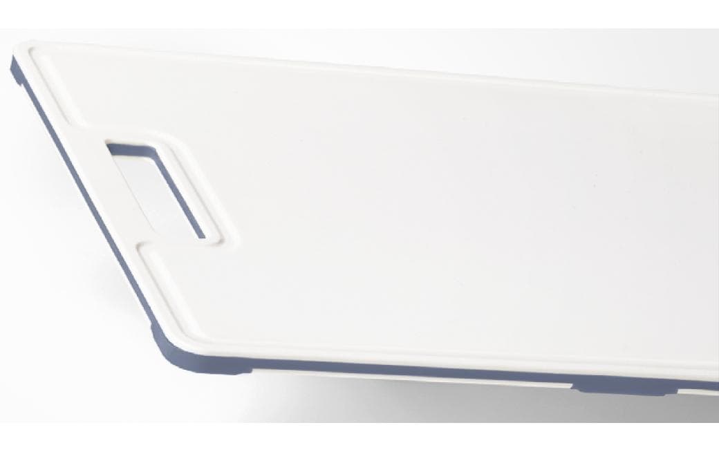 Rotho Schneidebrett Caruba – 34,2 × 9 × 25 cm – PP – blau – mit Saftrille