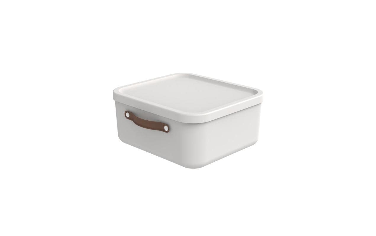Rotho MALOJA Aufbewahrungsbox 20 l (mit Deckel) – Kunststoff – Weiss – 380 × 177 × 395 mm