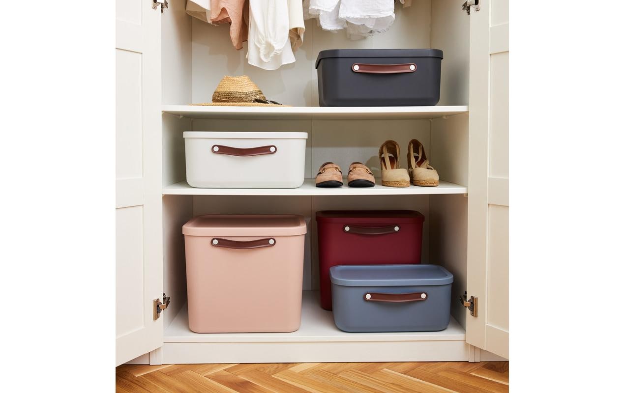 Rotho MALOJA Aufbewahrungsbox 20 l (mit Deckel) – Kunststoff – Weiss – 380 × 177 × 395 mm