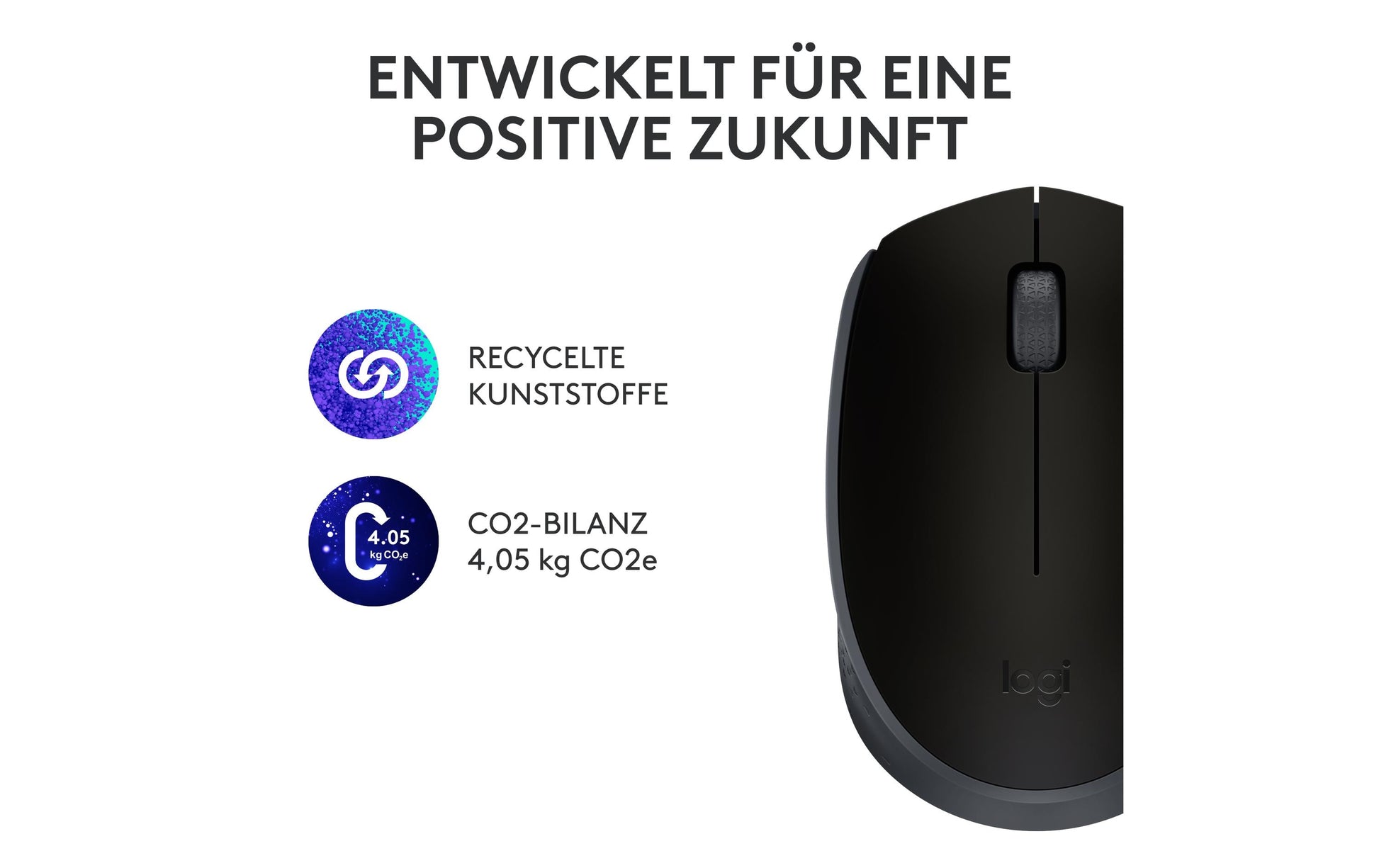 Logitech M171 Schwarze Maus – kabellos