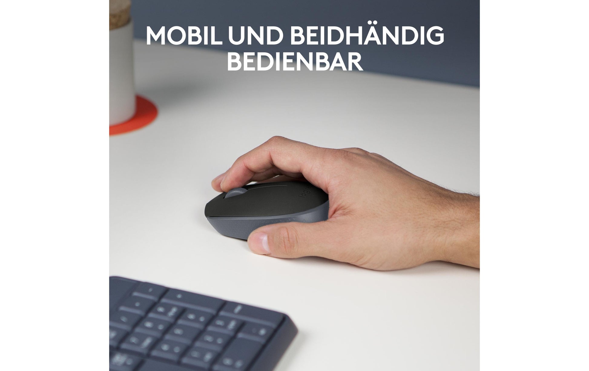 Logitech B170 Maus – kabellos, 2,4 GHz, schwarz
