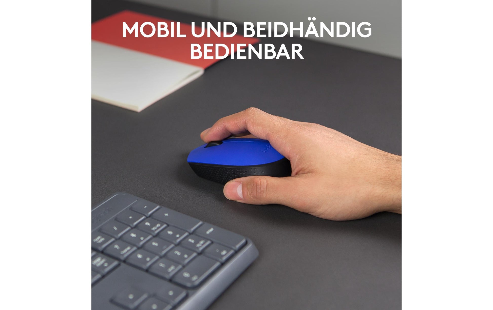 Logitech M171 Blaue Maus – kabellos
