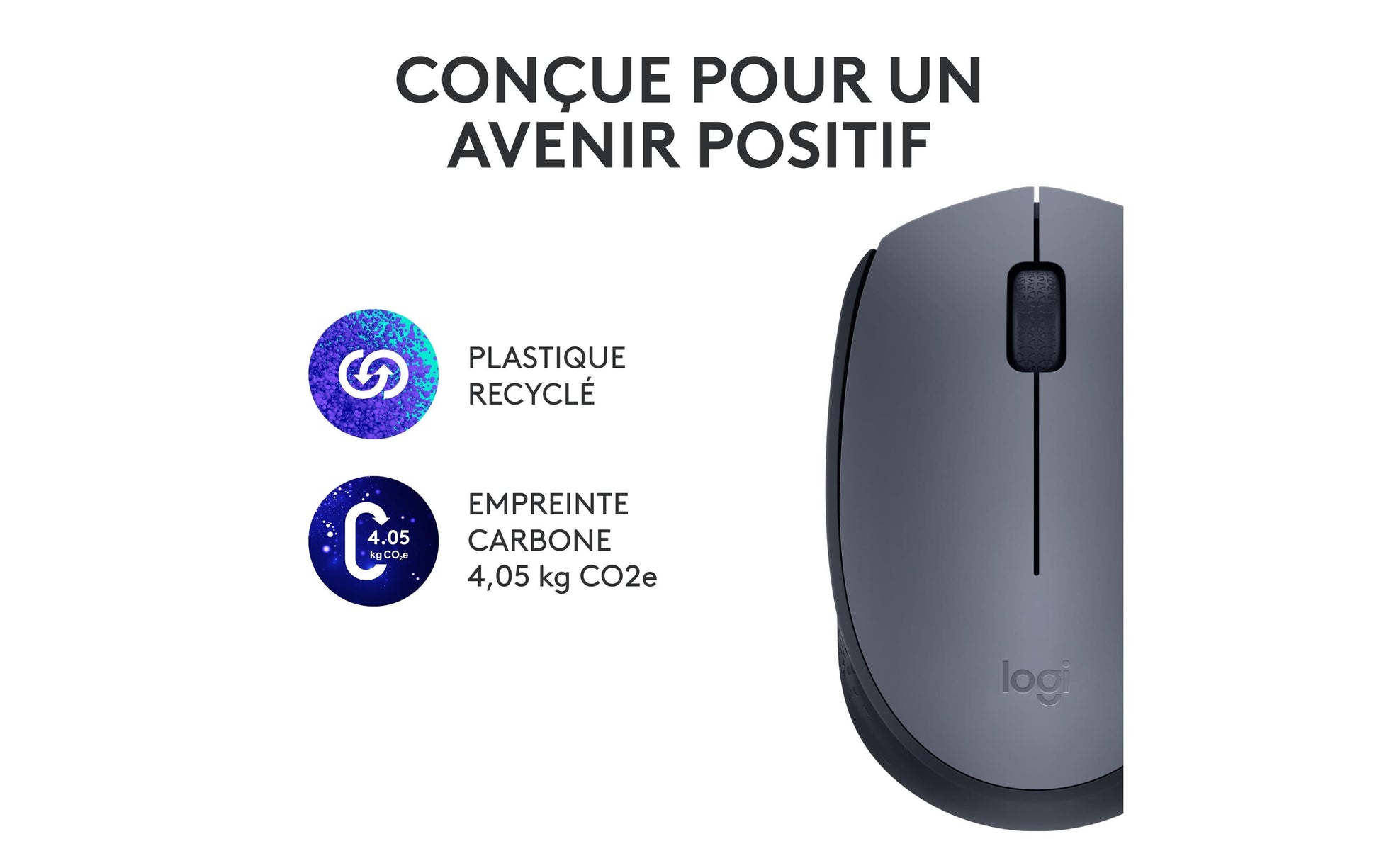 Logitech M170 Maus – kabellos, grau