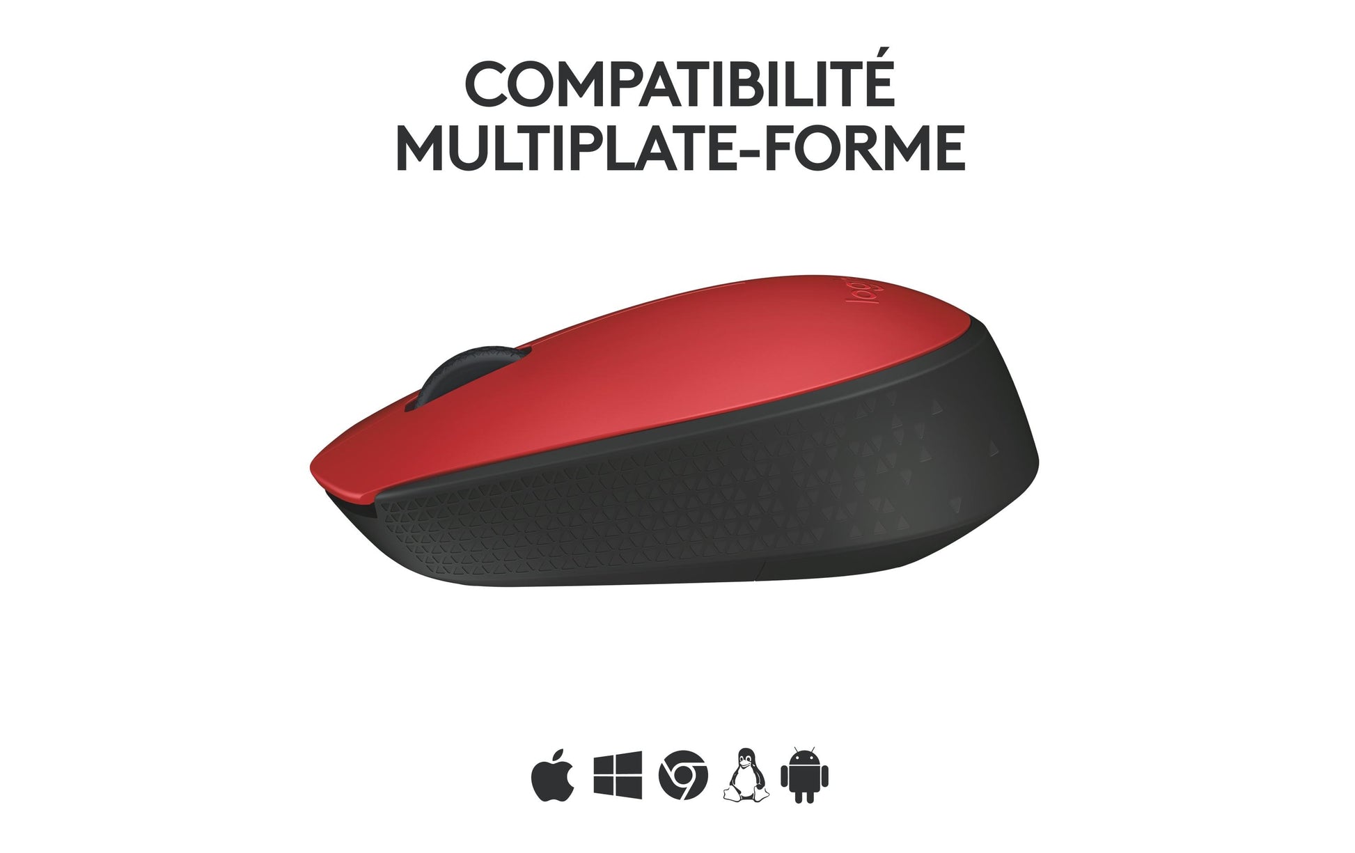 Logitech M171 Maus – Kabellos, Rot