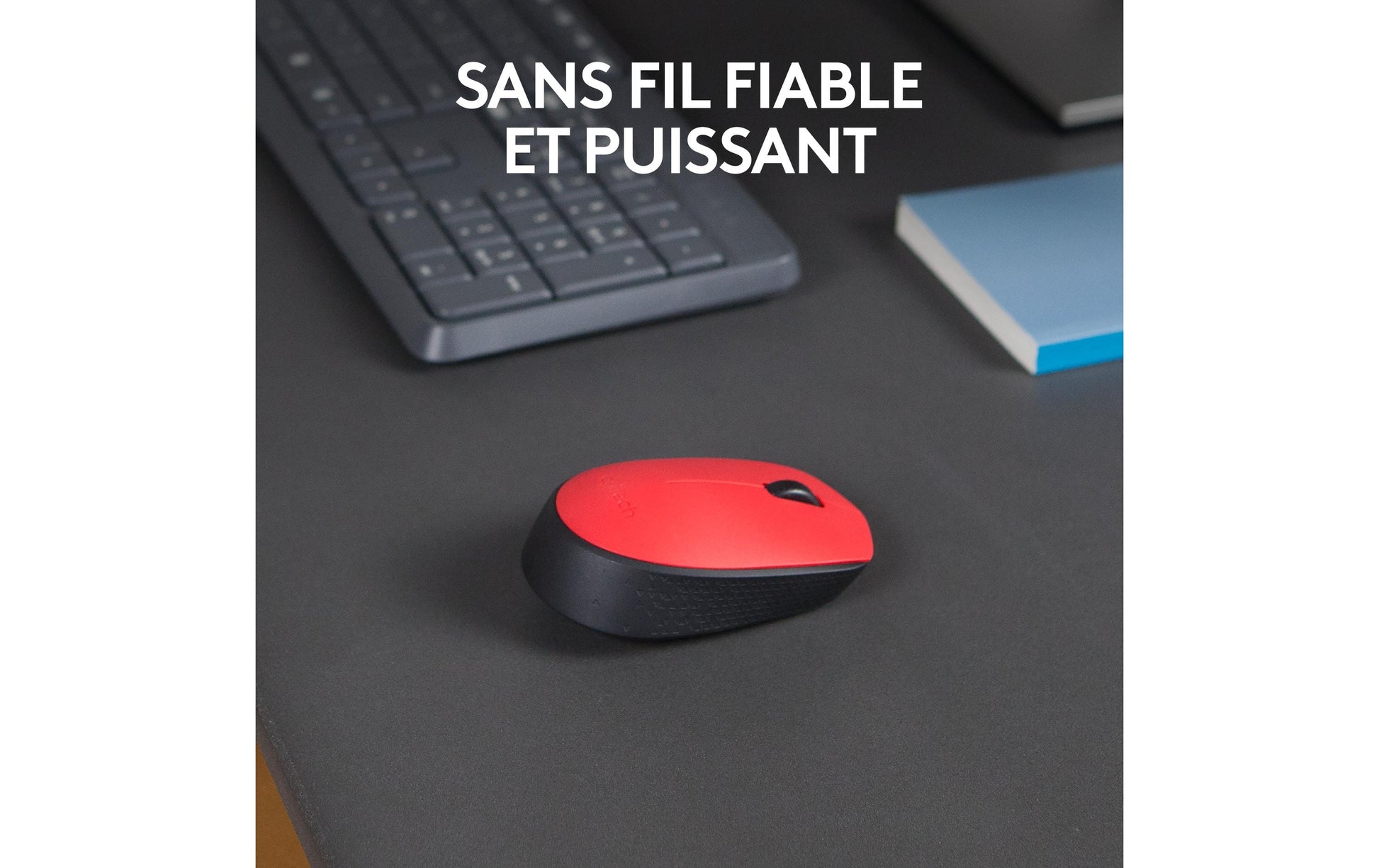 Logitech M171 Maus – Kabellos, Rot