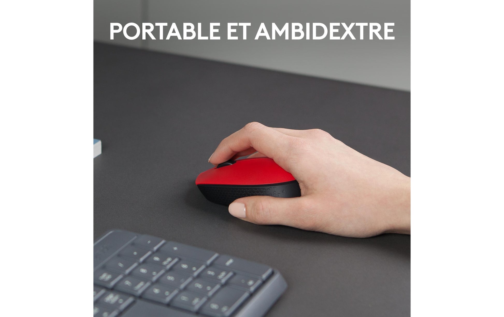 Logitech M171 Maus – Kabellos, Rot