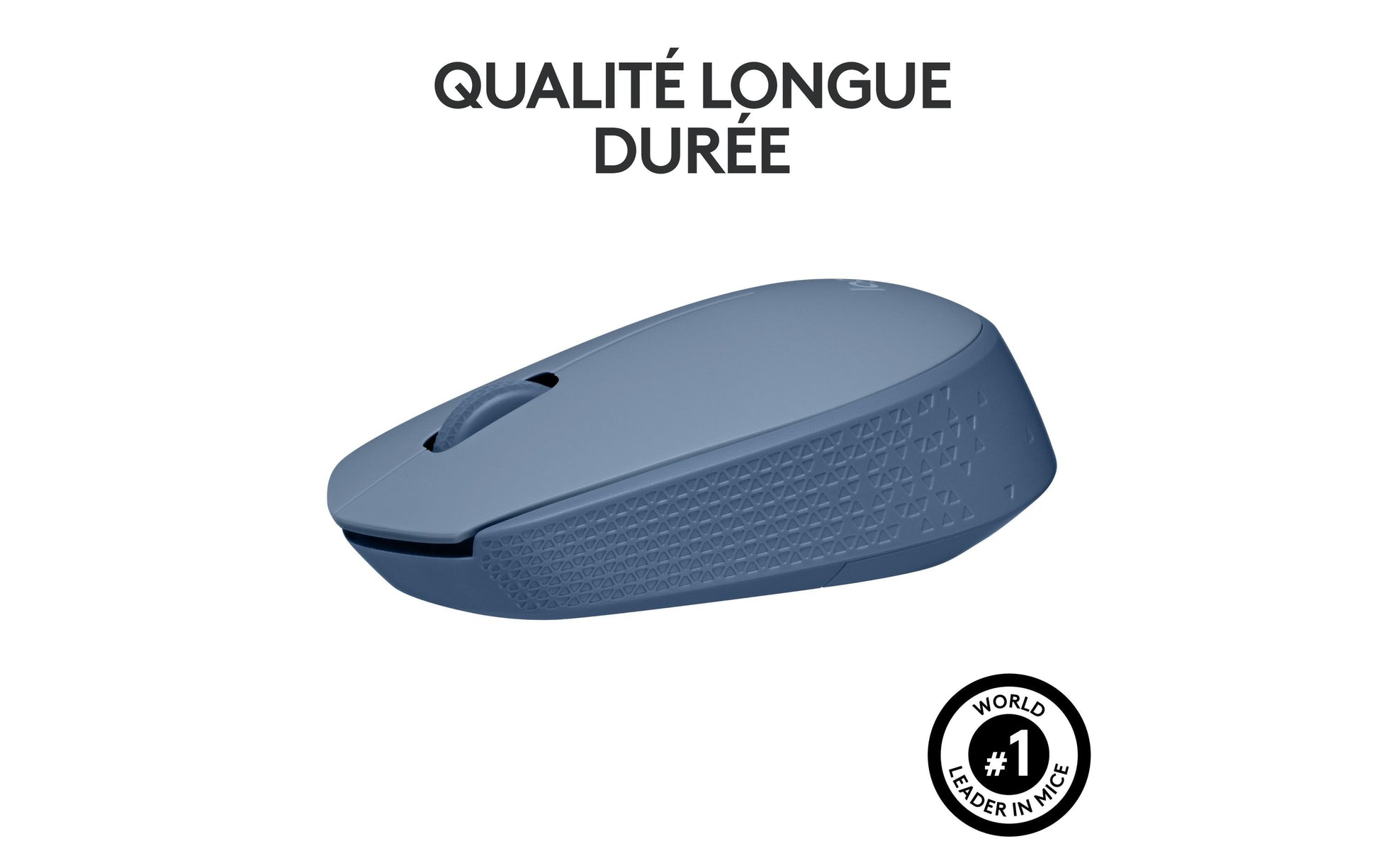 Logitech M171 Maus – Kabellos, Blaugrau