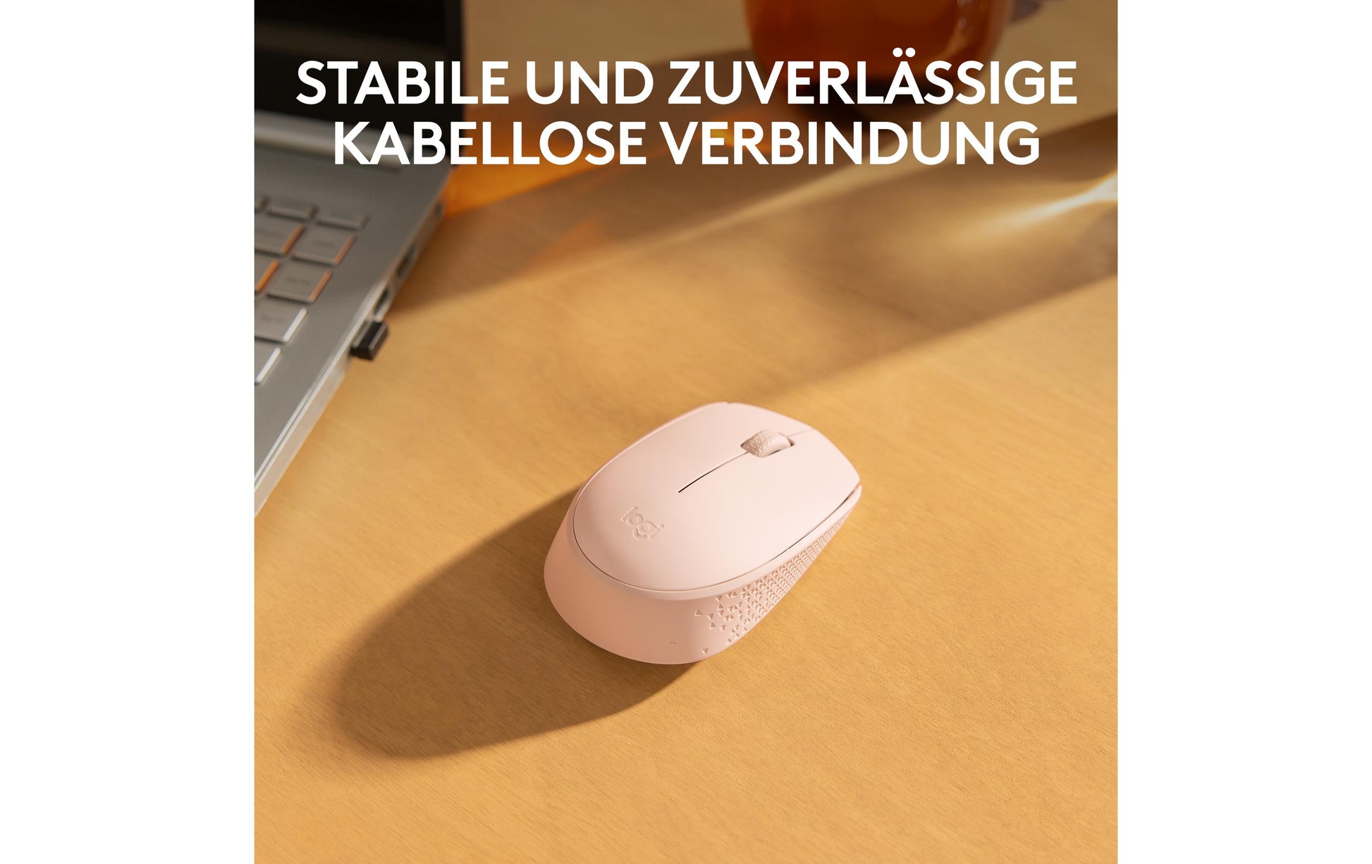 Logitech M171 Maus – kabellos, rosa