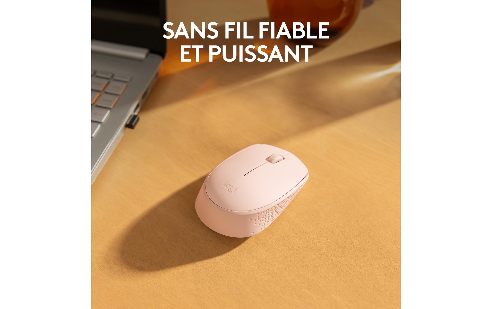 Logitech M171 Maus – kabellos, rosa