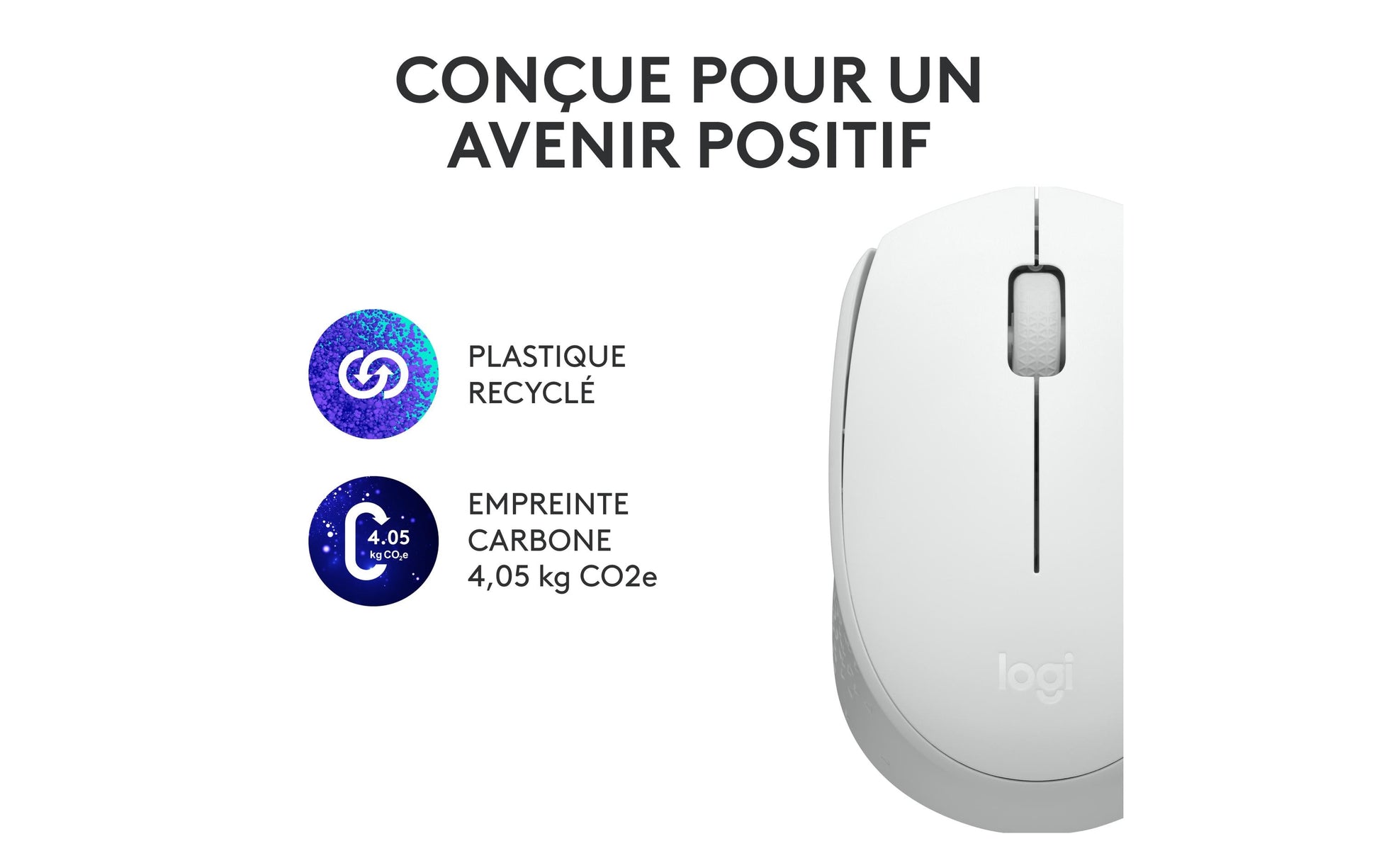 Logitech M171 Maus – Kabellos, Off-white