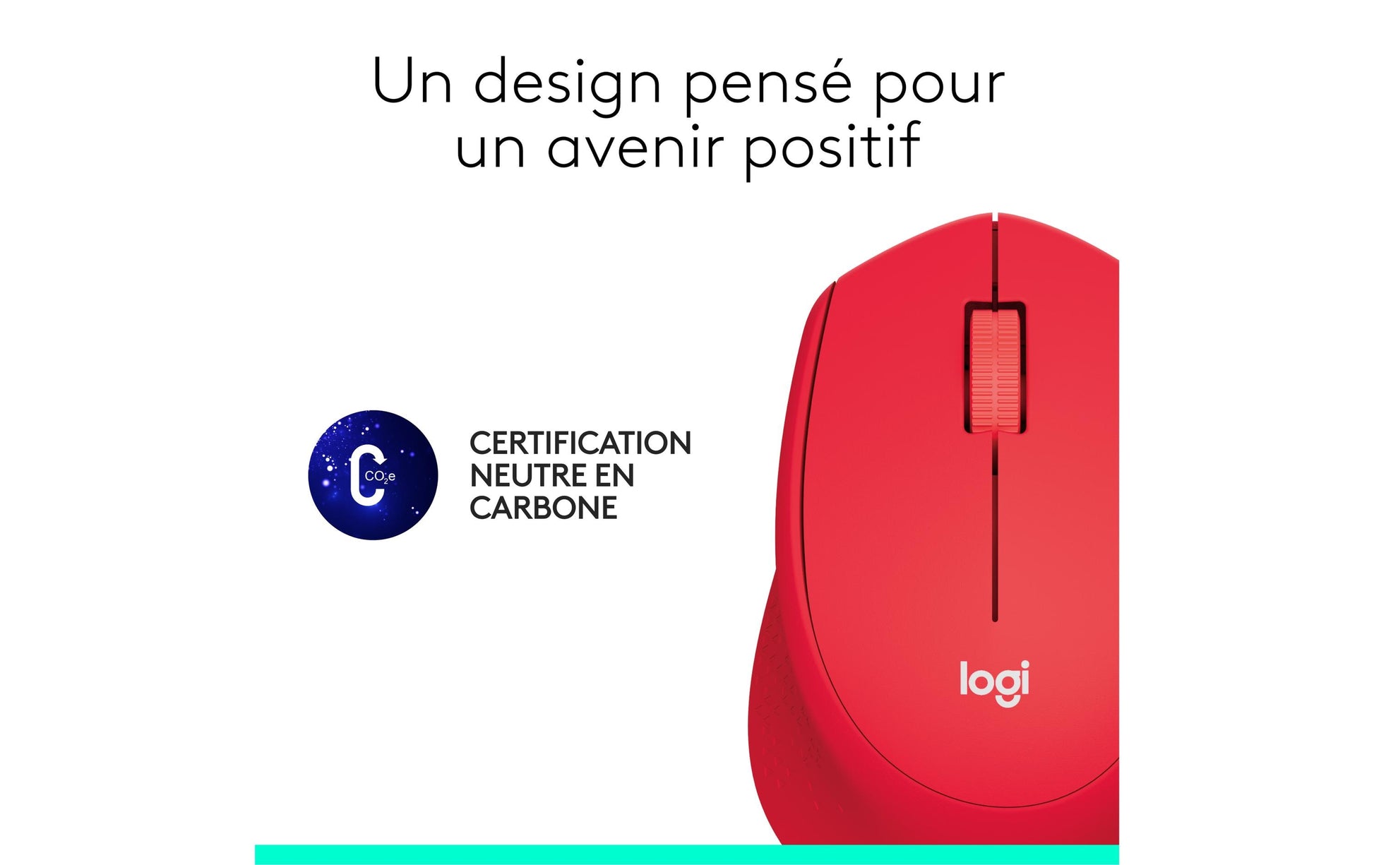 Logitech M330 Silent Plus Maus – kabellos, 2,4 GHz, Silent-Tasten, Rot