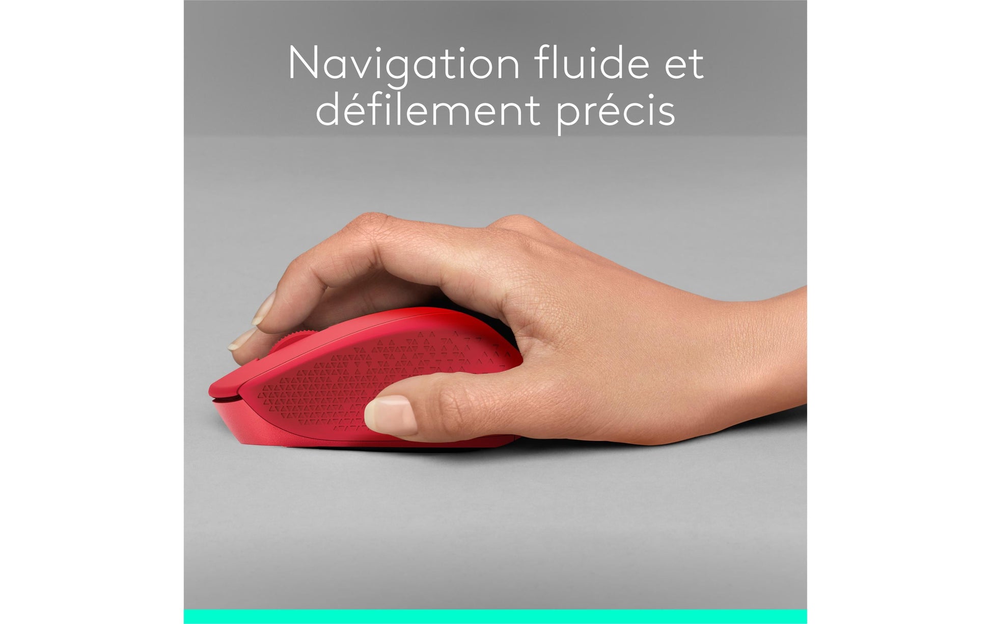 Logitech M330 Silent Plus Maus – kabellos, 2,4 GHz, Silent-Tasten, Rot