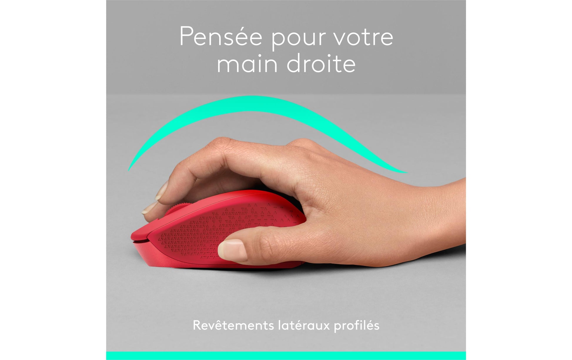 Logitech M330 Silent Plus Maus – kabellos, 2,4 GHz, Silent-Tasten, Rot