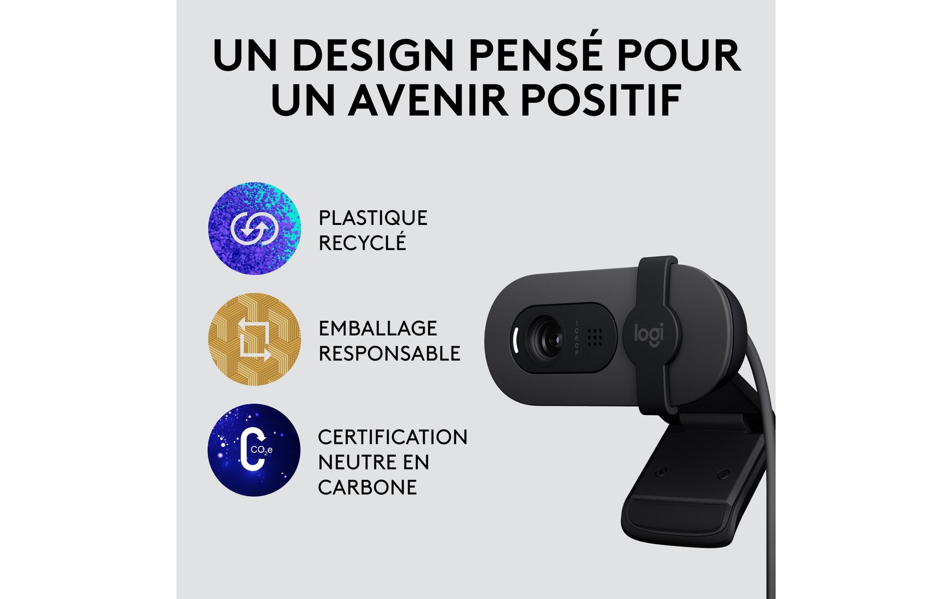 Logitech Brio 105 – Webcam – Full HD 1080p, USB