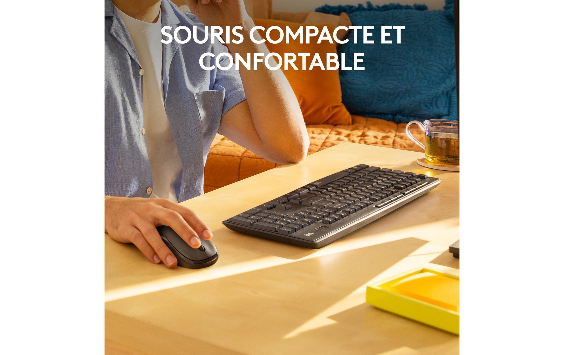Logitech MK295 – Tastatur, kabellos, CH-Layout (DE-CH), Grau
