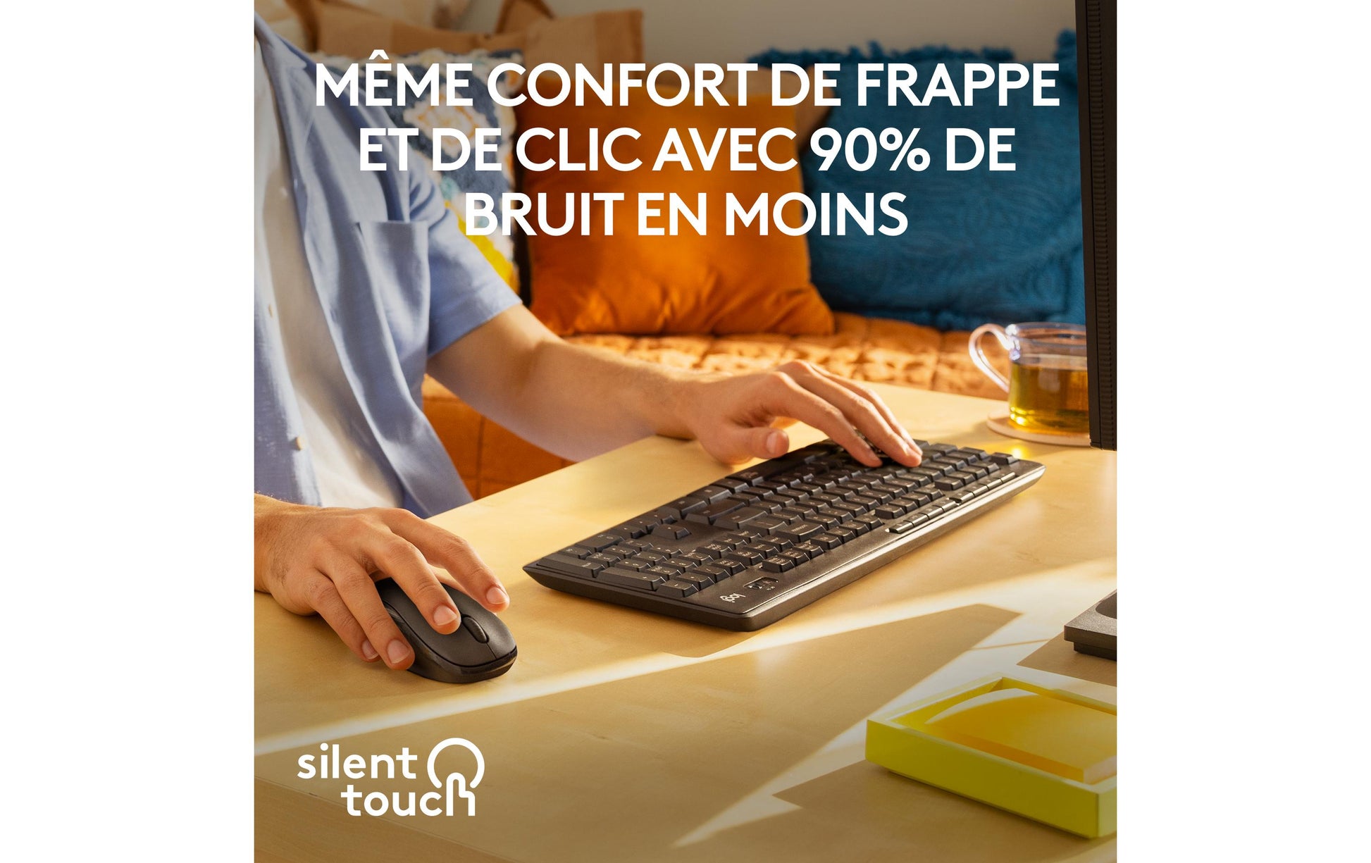 Logitech MK295 – Tastatur, kabellos, CH-Layout (DE-CH), Grau