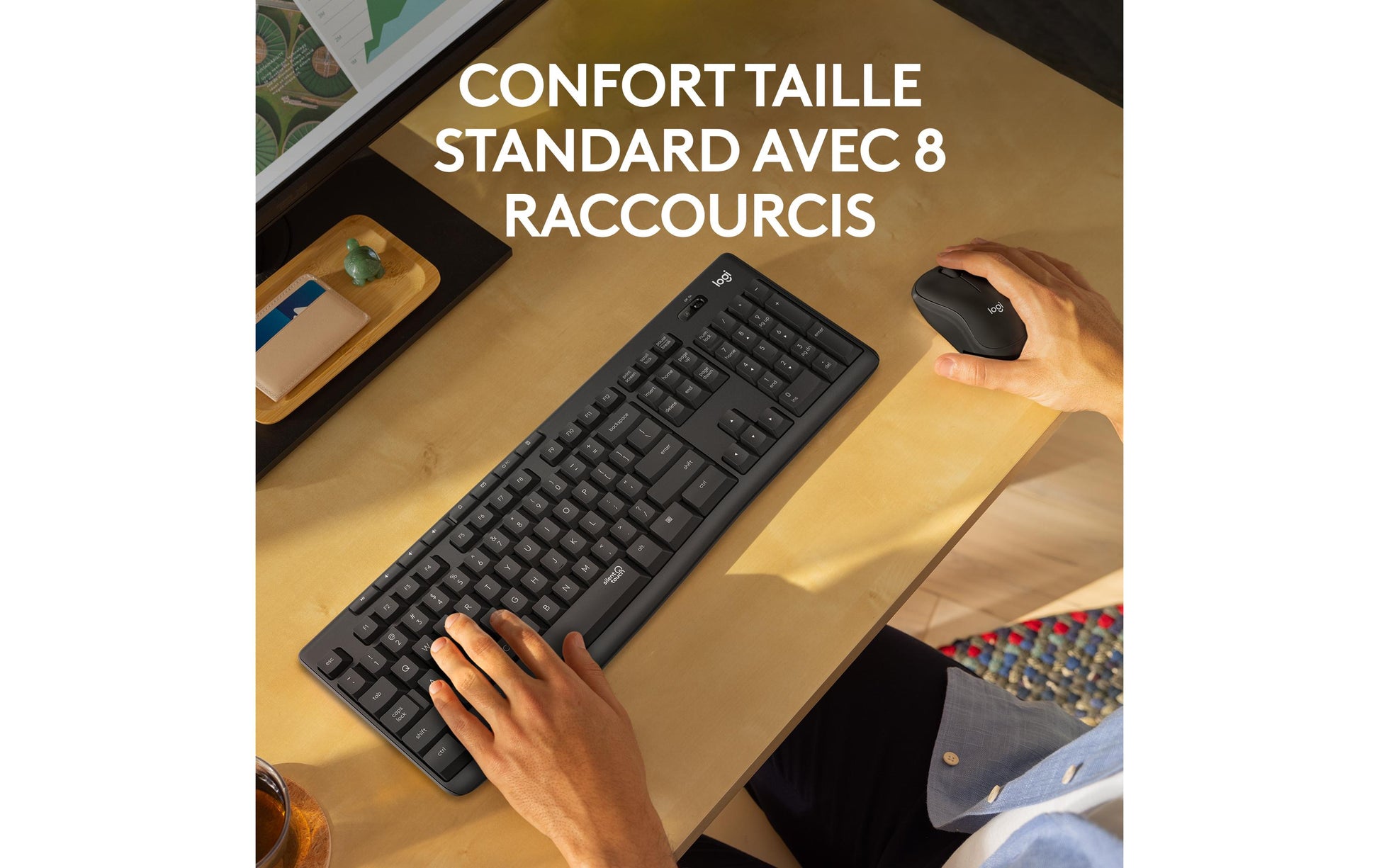 Logitech MK295 – Tastatur, kabellos, CH-Layout (DE-CH), Grau