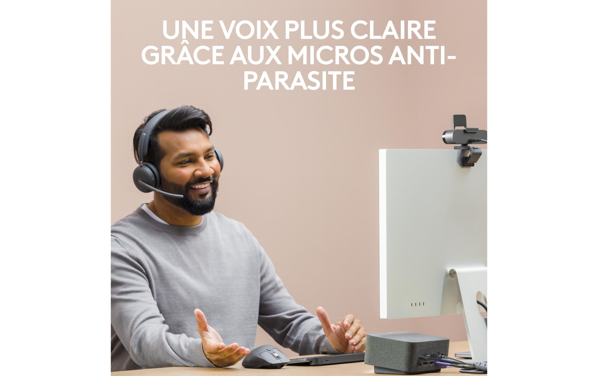 Logitech Zone Wireless 2 – Duo Headset – Bluetooth, 2,4 GHz – Graphit – für Microsoft Teams