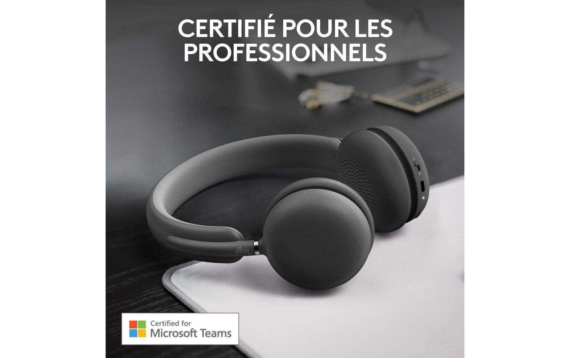 Logitech Zone Wireless 2 – Duo Headset – Bluetooth, 2,4 GHz – Graphit – für Microsoft Teams