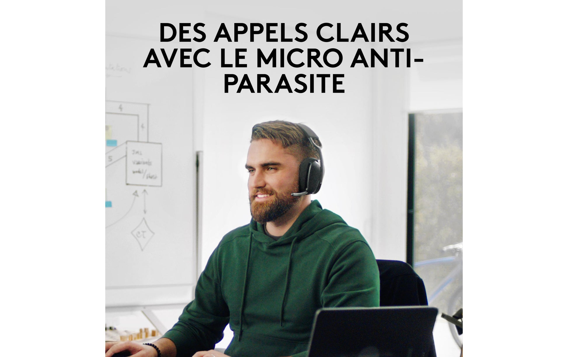 Logitech Zone Vibe Wireless A00167/A00172 – Over-Ear Headset – Bluetooth – Graphit – für Microsoft Teams