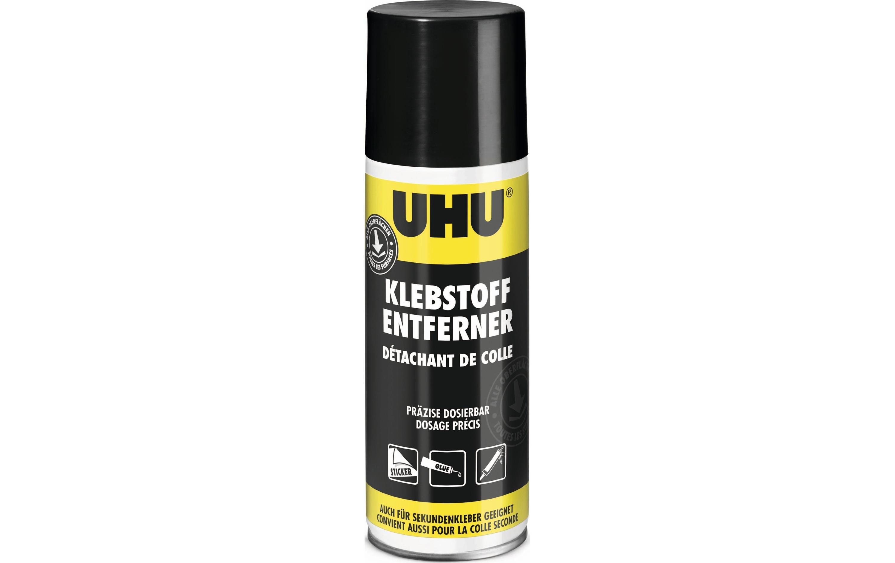 UHU Kleber-/Etikettenentferner für universelle Oberflächen – Gel – 200 ml