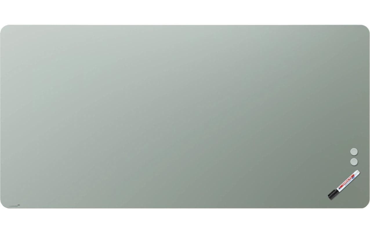 Legamaster Whiteboard – 200 × 100 cm, Glas, magnetisch, Wandmontage, inkl. Magnete, Montagesatz, Marker