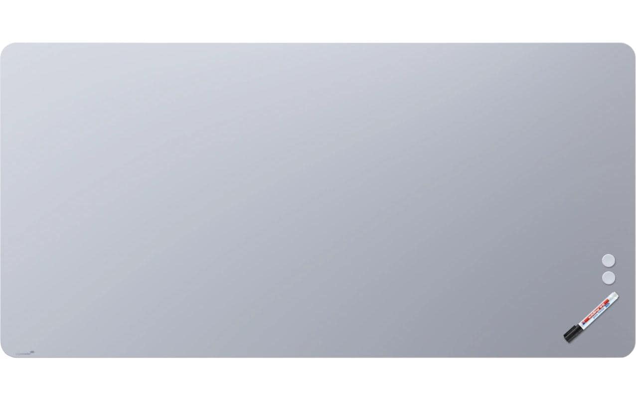 Legamaster Whiteboard – 200 × 100 cm, Glas, magnetisch, Wandmontage, inkl. Magnete, Marker