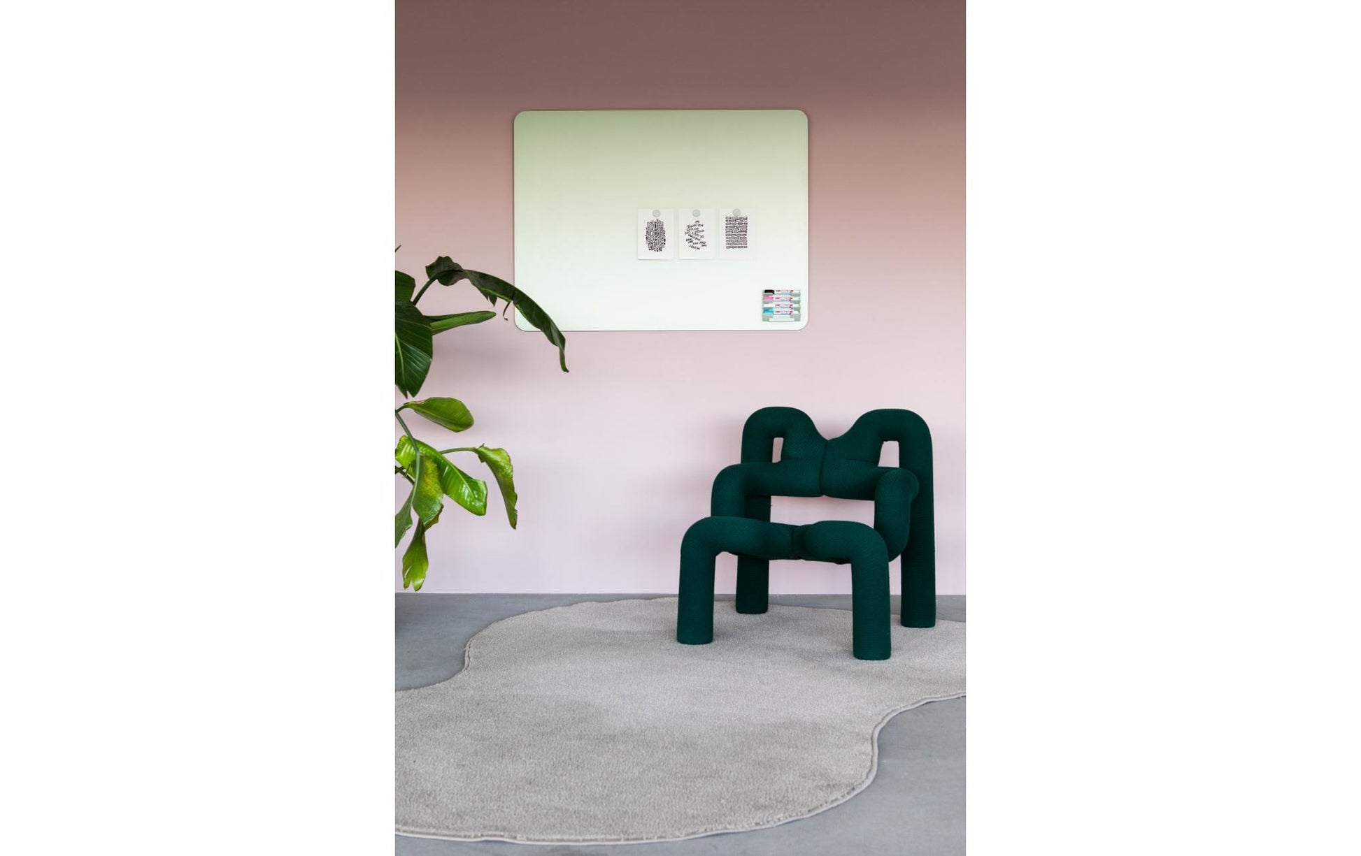 Legamaster Whiteboard – 150 × 100 cm, Glas, magnetisch, Wandmontage, inkl. Magnete, Marker, Montagesatz