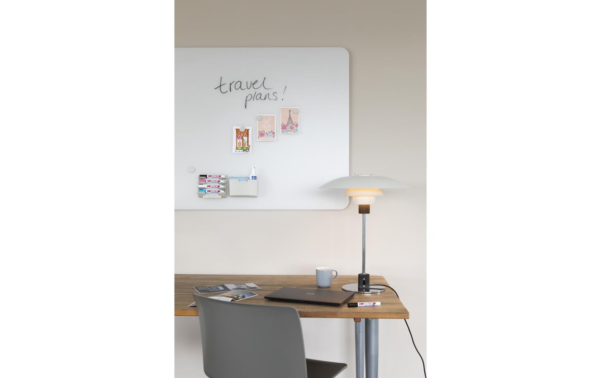 Legamaster Whiteboard – 150 × 100 cm, Glas, magnetisch, Wandmontage, inkl. Magnete, Marker