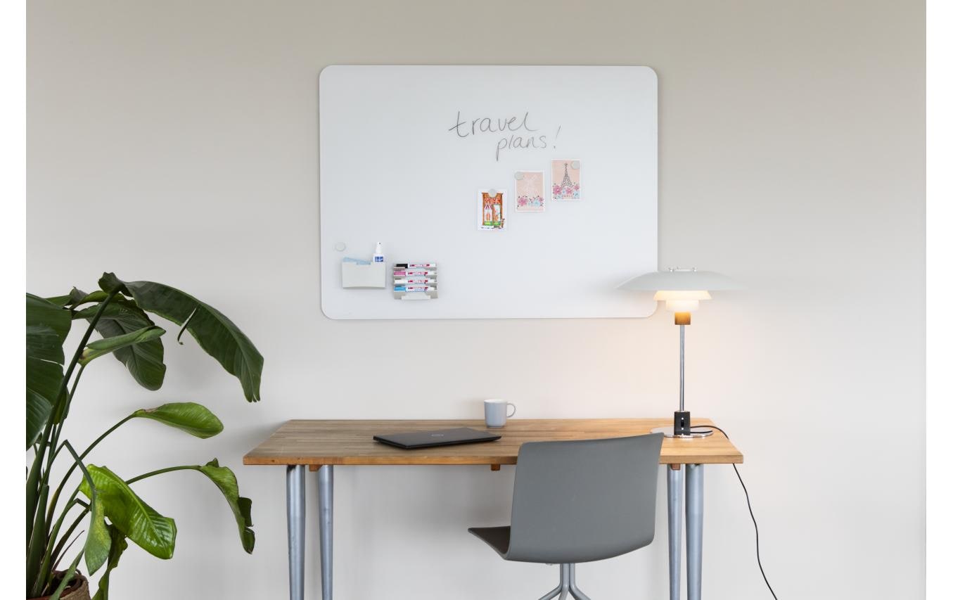 Legamaster Whiteboard – 150 × 100 cm, Glas, magnetisch, Wandmontage, inkl. Magnete, Marker