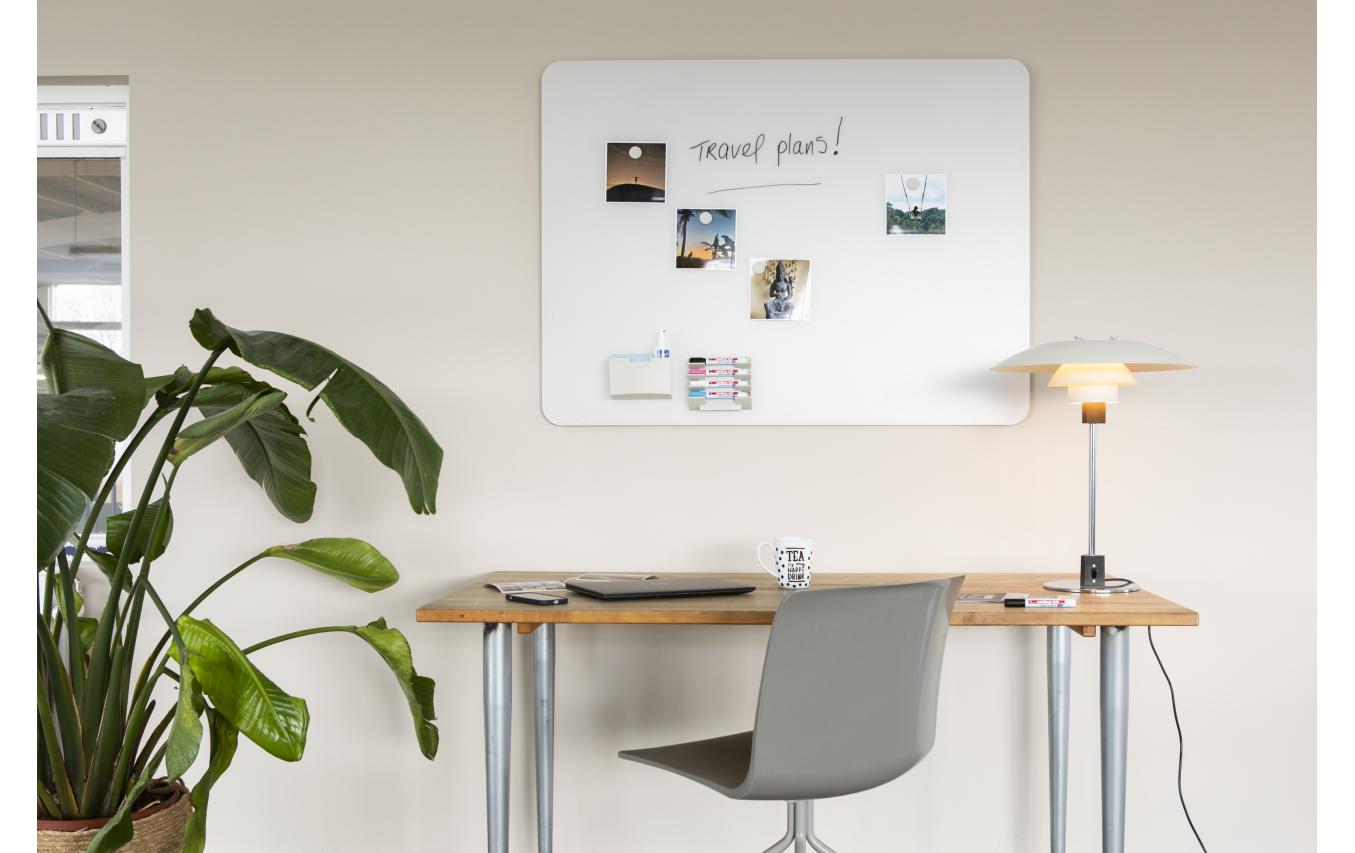 Legamaster Whiteboard – 150 × 100 cm, Glas, magnetisch, Wandmontage, inkl. Magnete, Marker
