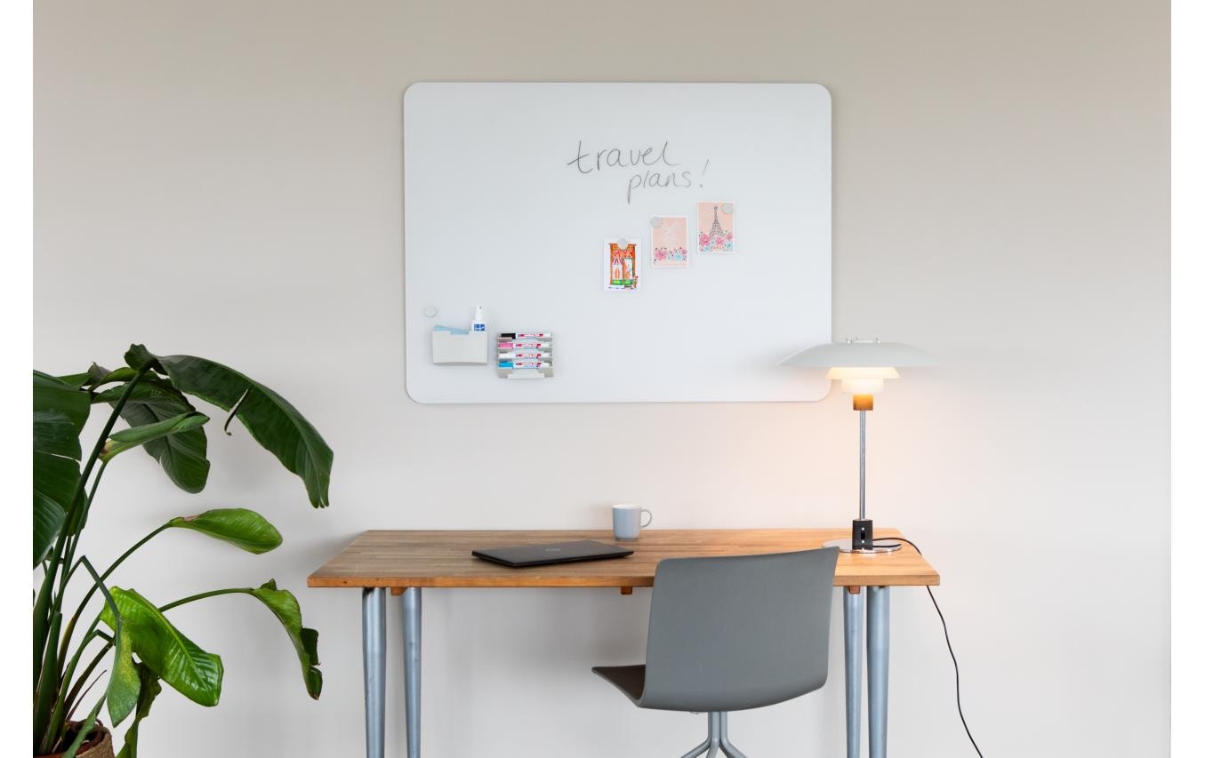 Legamaster Whiteboard – 150 × 100 cm, Glas, magnetisch, Wandmontage, inkl. Magnete, Marker