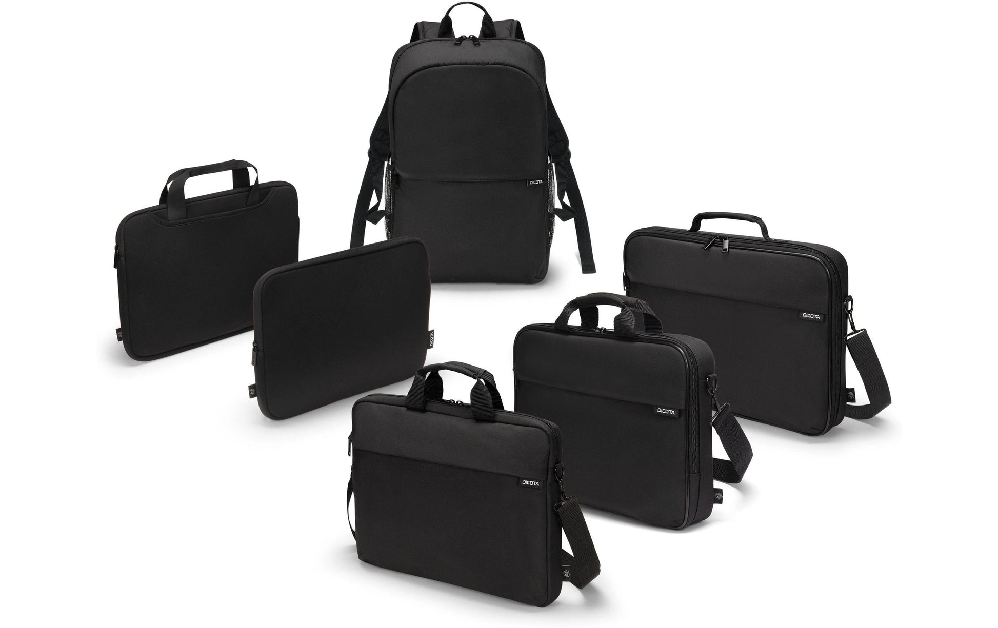 DICOTA Slim Case ONE Notebook-Tasche für Notebooks bis 12,5" – Stossfest, Schwarz