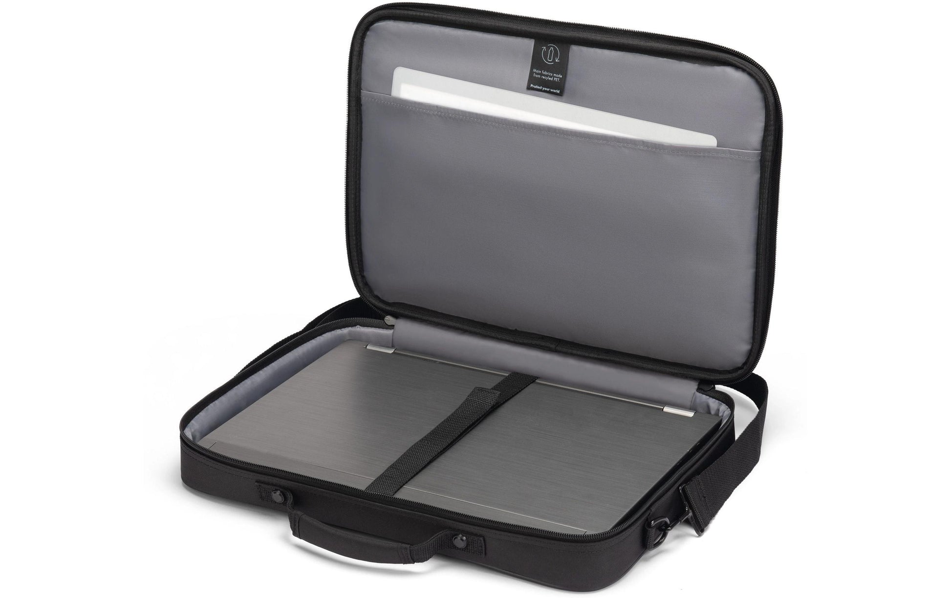 DICOTA Multi ONE Notebook-Tasche bis 16" – abnehmbarer Schultergurt, stossfest – Schwarz