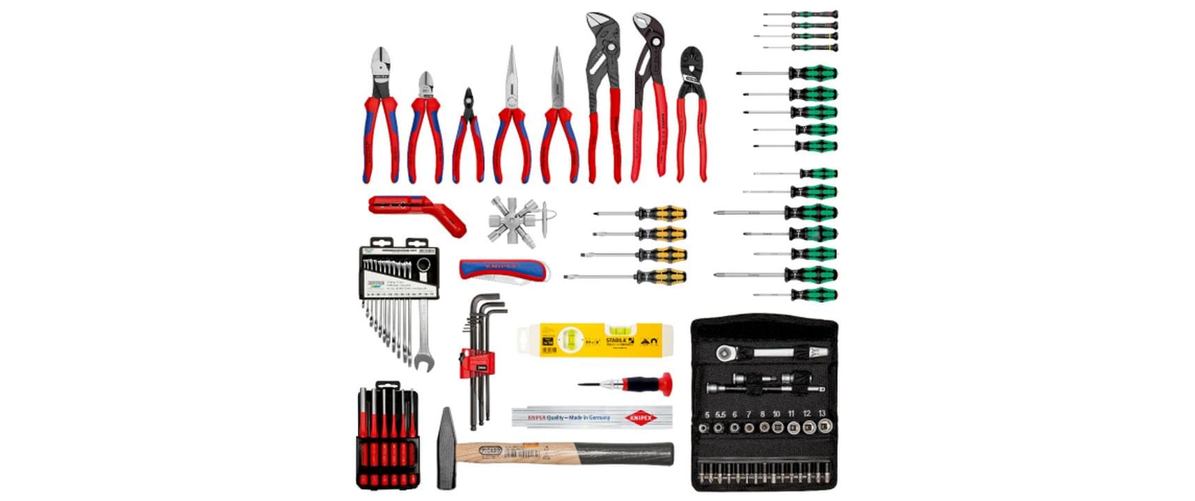 Knipex Werkzeugkasten BIG Basic Move, 430 × 515 × 280 mm, Aluminium, schwarz