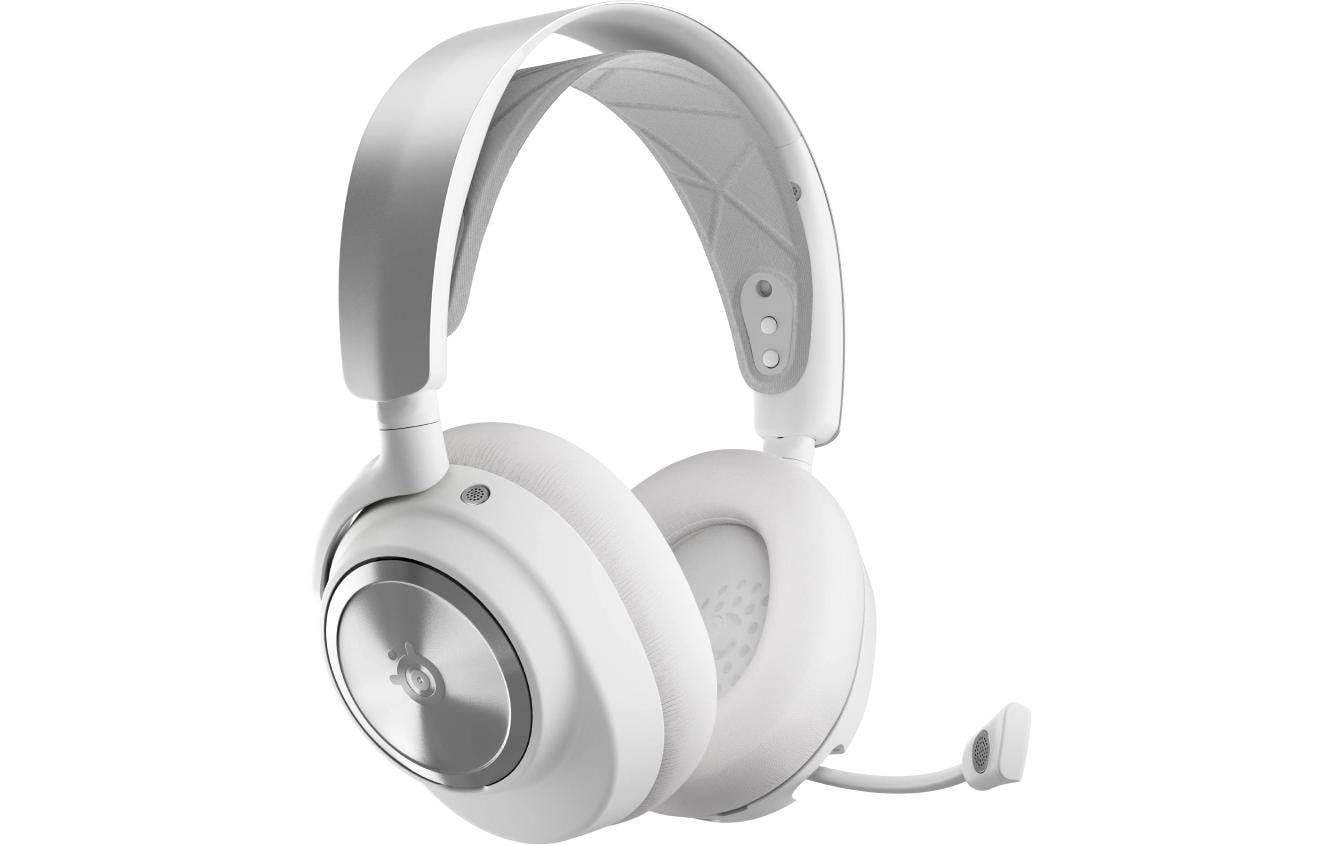 SteelSeries Arctis Nova Pro WL X – Gaming-Headset – USB-C, 3,5 mm – Surround-Sound – Weiss