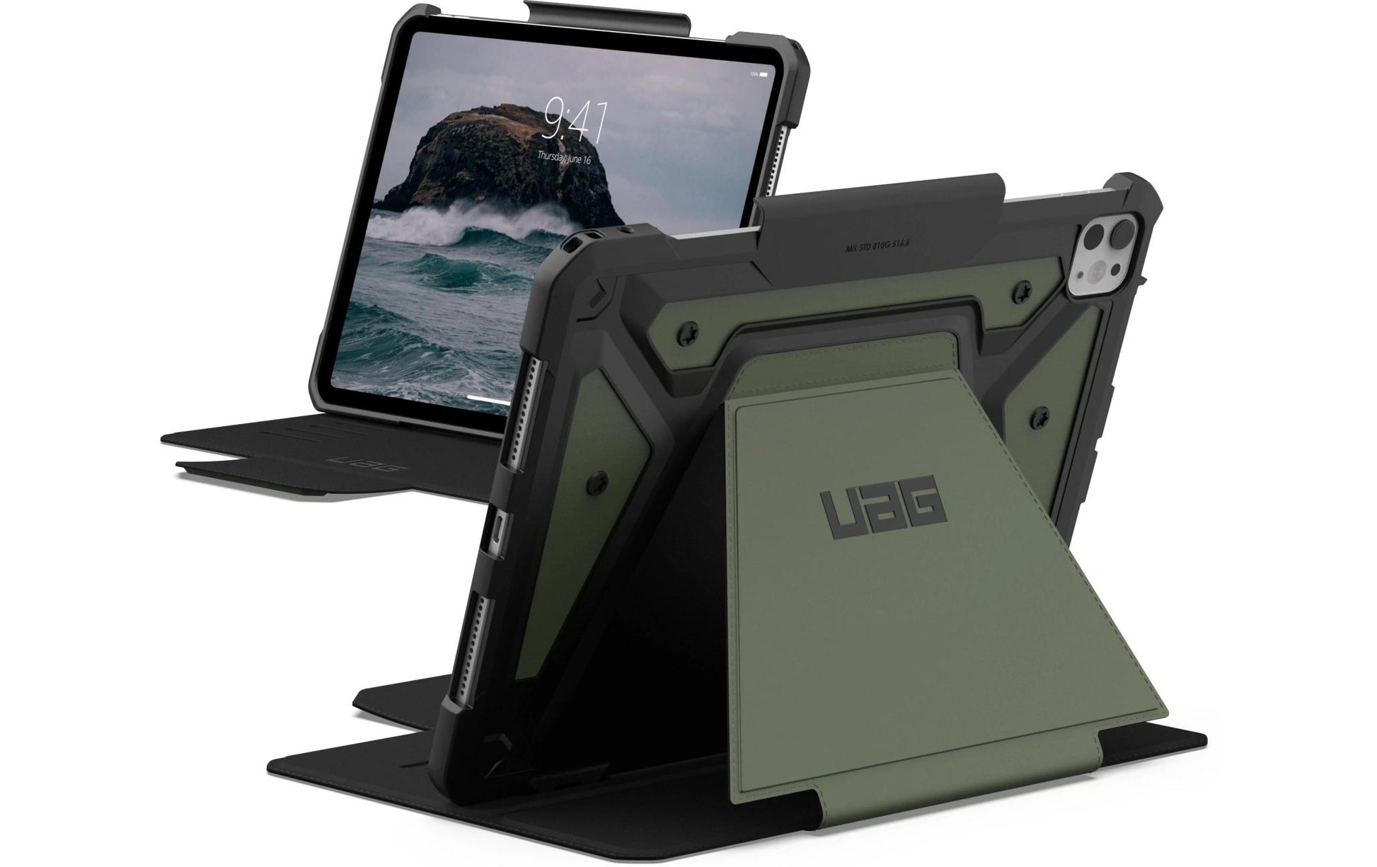 Urban Armor Gear UAG Metropolis SE Tablet-Hülle für iPad Pro 11" (5. Gen.) – Olive