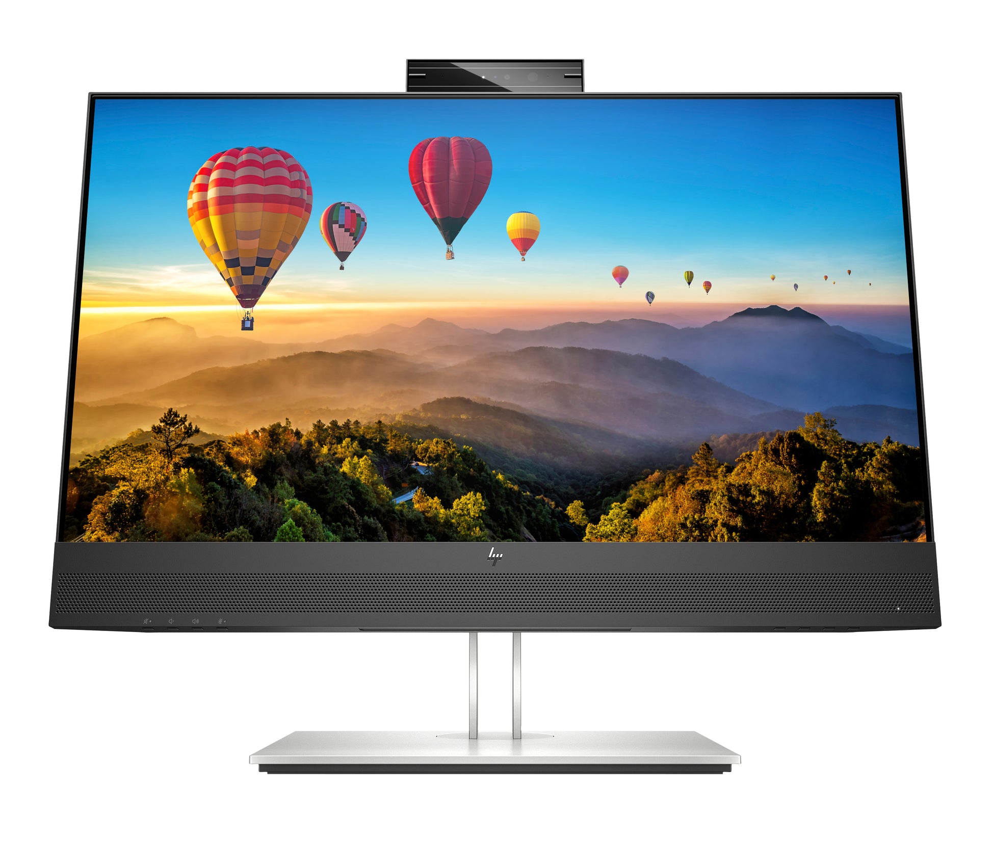 HP E24m G4 – Monitor, 23,8", 300 cd/m², Webcam, Mikrofon, Lautsprecher, USB-C PD 65 W, VESA 100 × 100, Schwarz