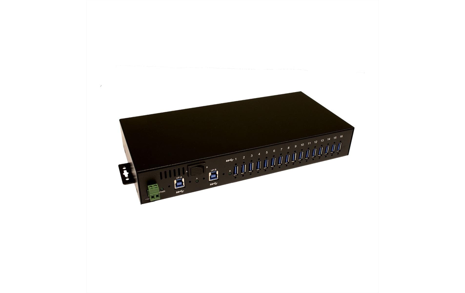 EXSYS EX-1116HMVS USB-Hub – USB-B, 16× USB-A, für Windows/Mac/Linux
