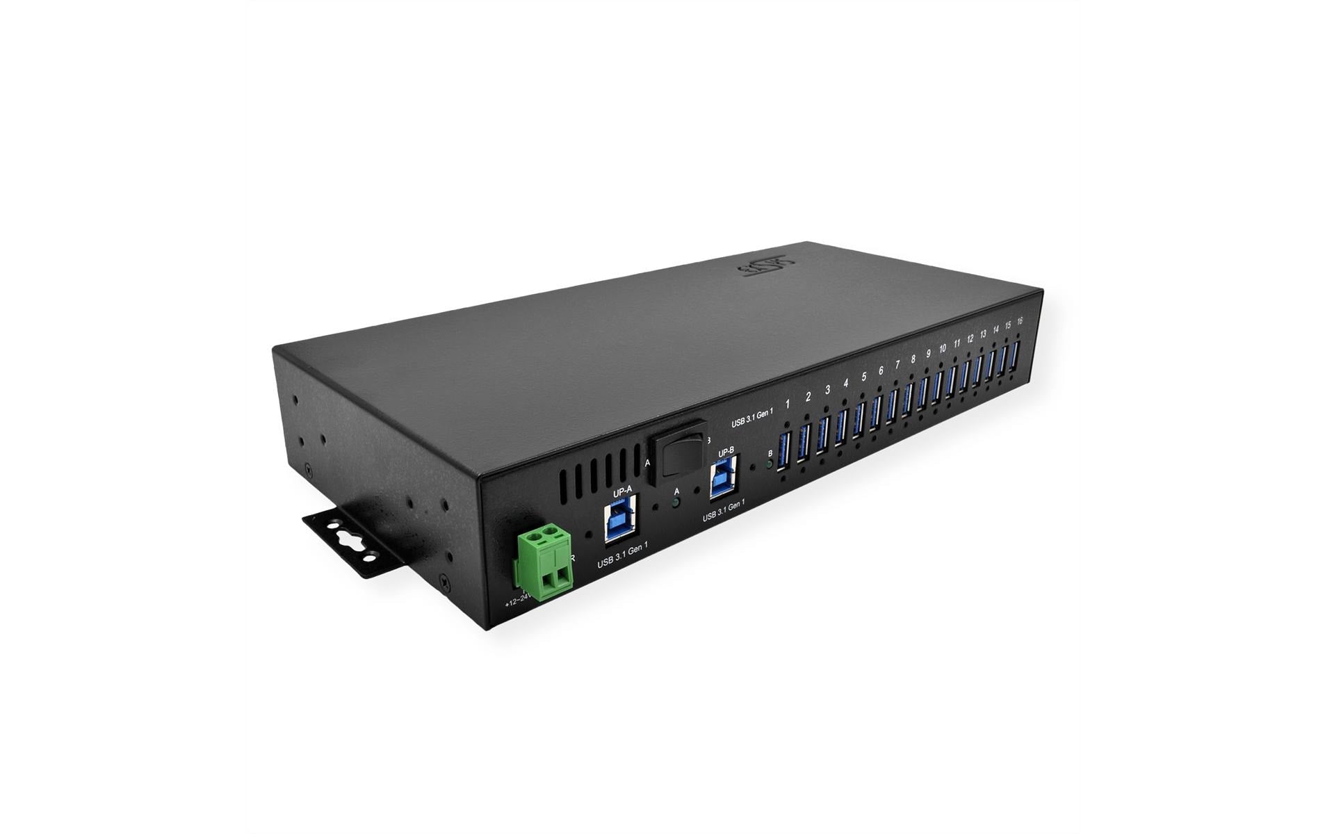 EXSYS EX-1116HMVS USB-Hub – USB-B, 16× USB-A, für Windows/Mac/Linux